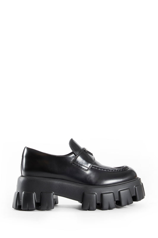 Brushed Leather Monolith Loafers - Antonioli.eu