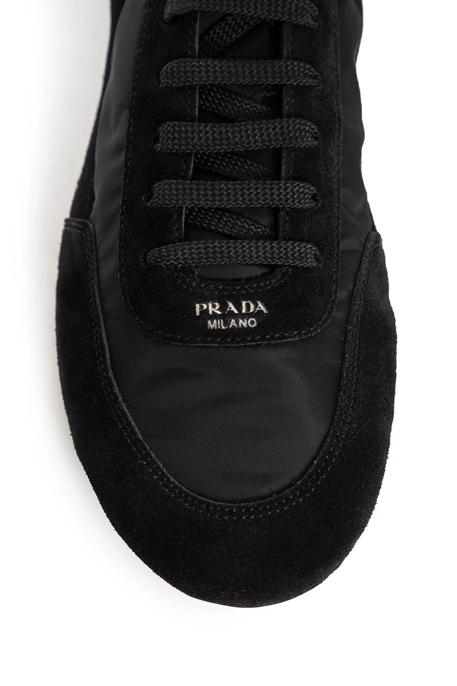 Collapse Re-Nylon and suede sneakers - Antonioli.eu