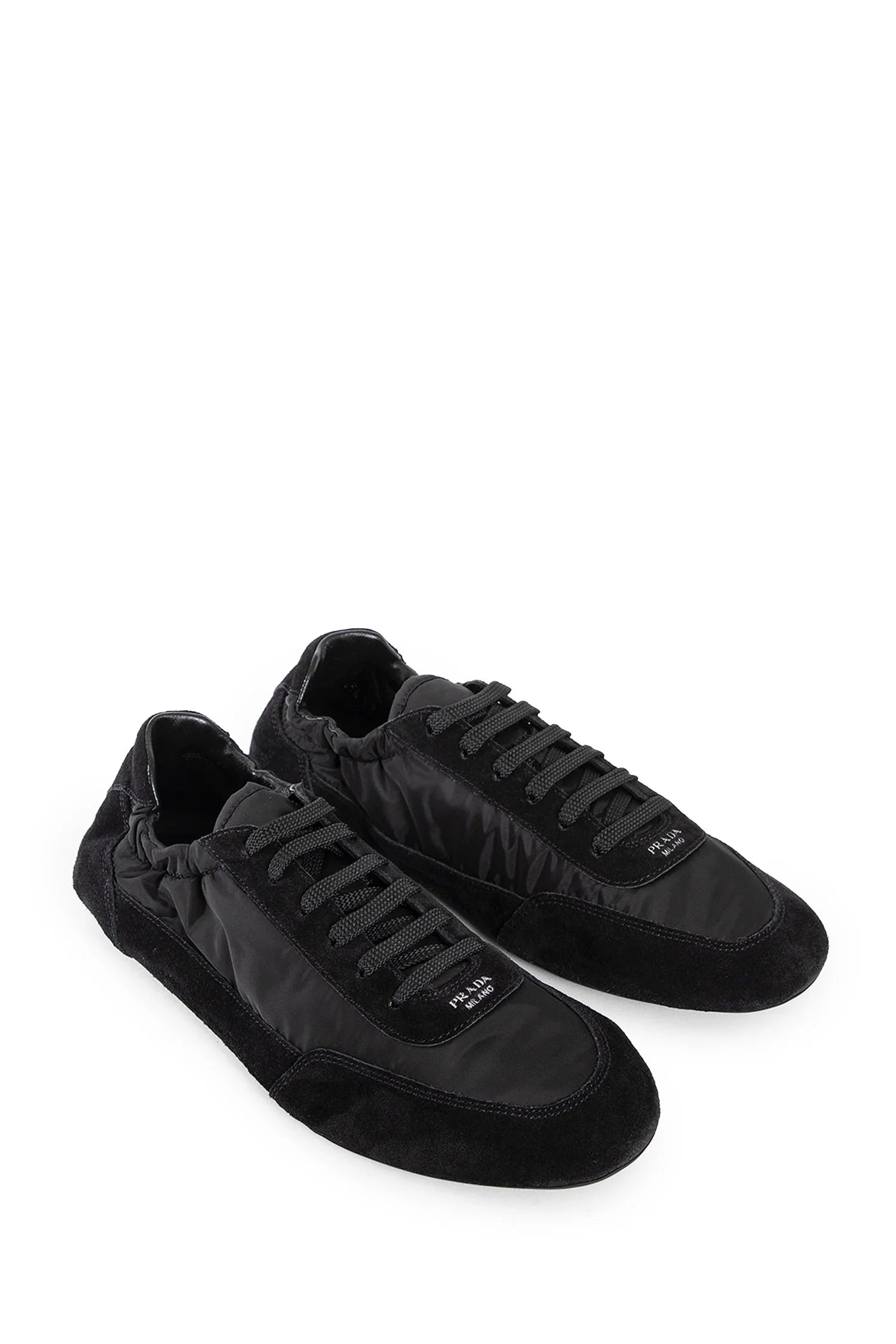 Collapse Re-Nylon and suede sneakers - Antonioli.eu