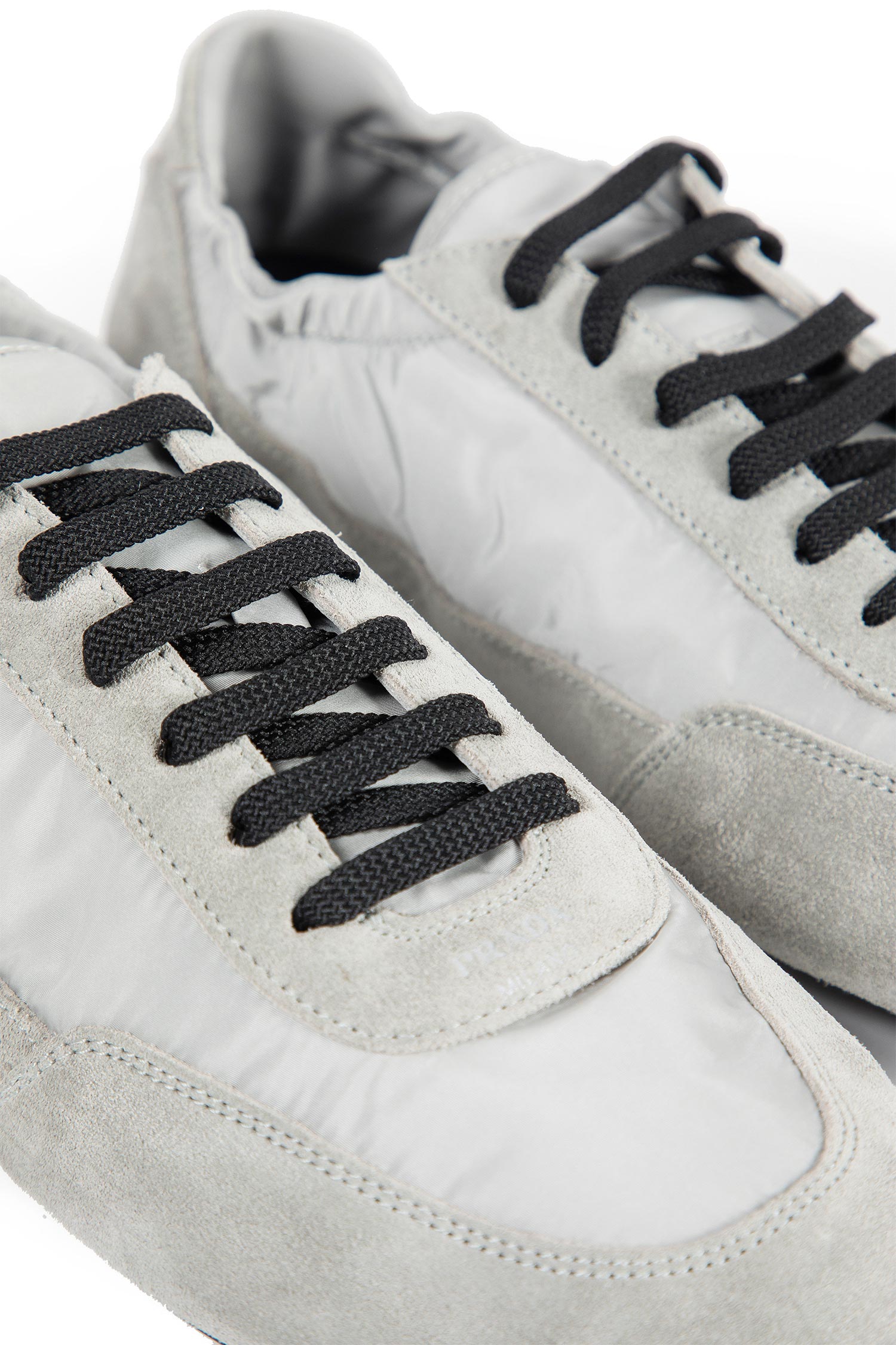 Collapse Re-Nylon and Suede Sneakers