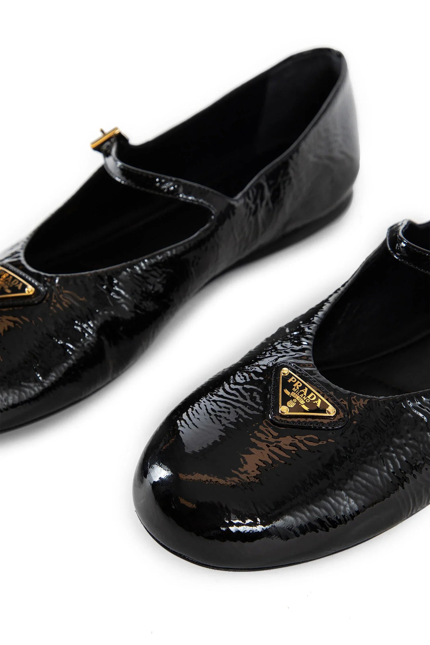 PRADA WOMAN BLACK FLATS - Antonioli.eu