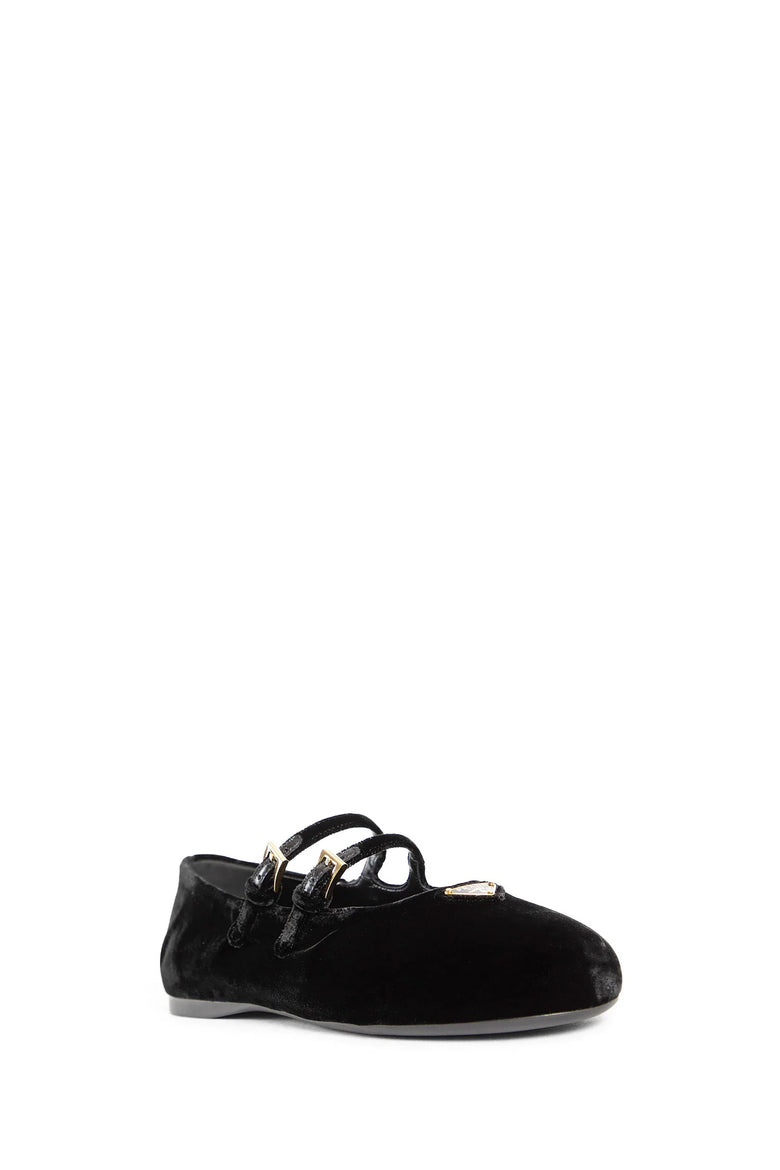 PRADA WOMAN BLACK FLATS - Antonioli.eu