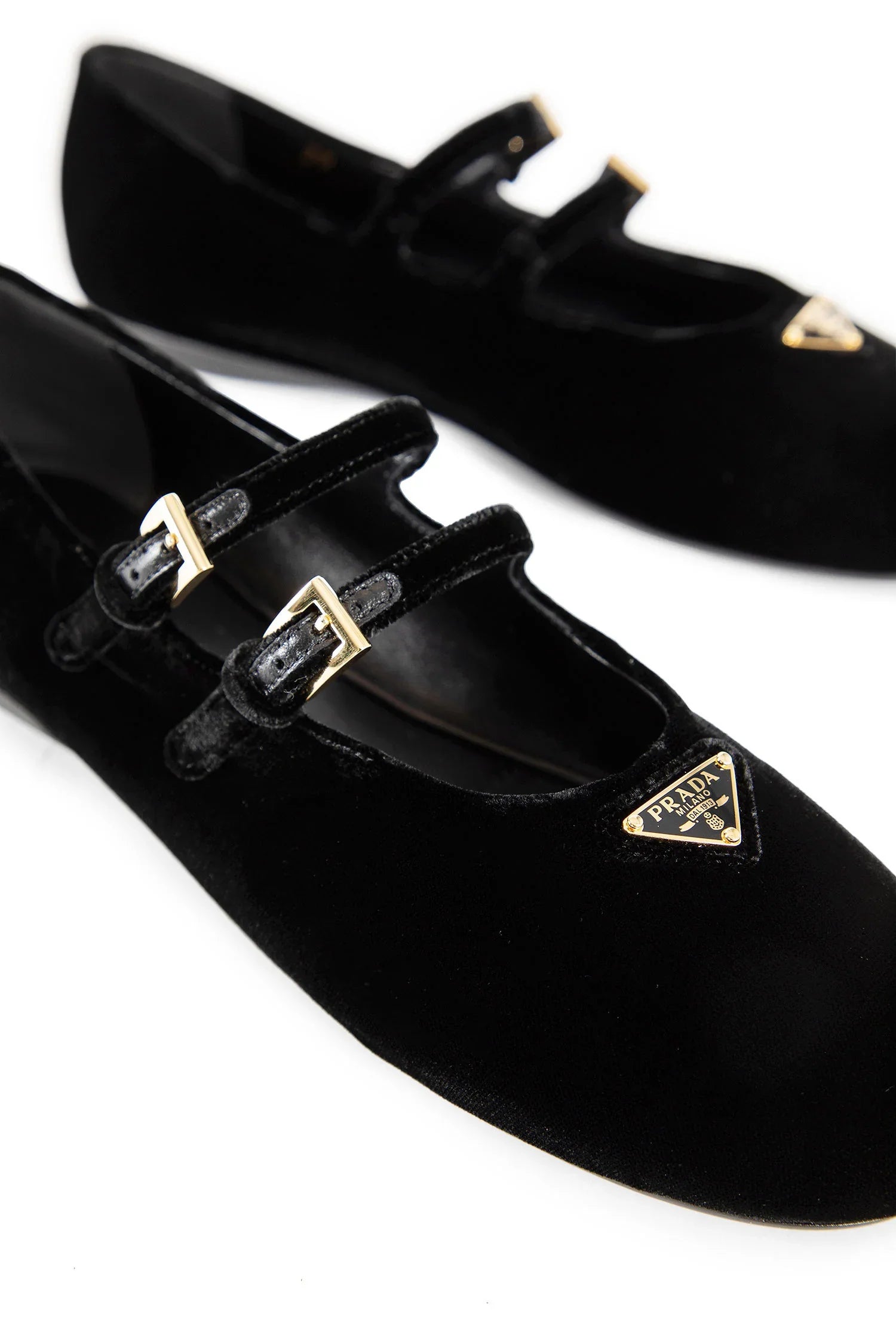 PRADA WOMAN BLACK FLATS - Antonioli.eu