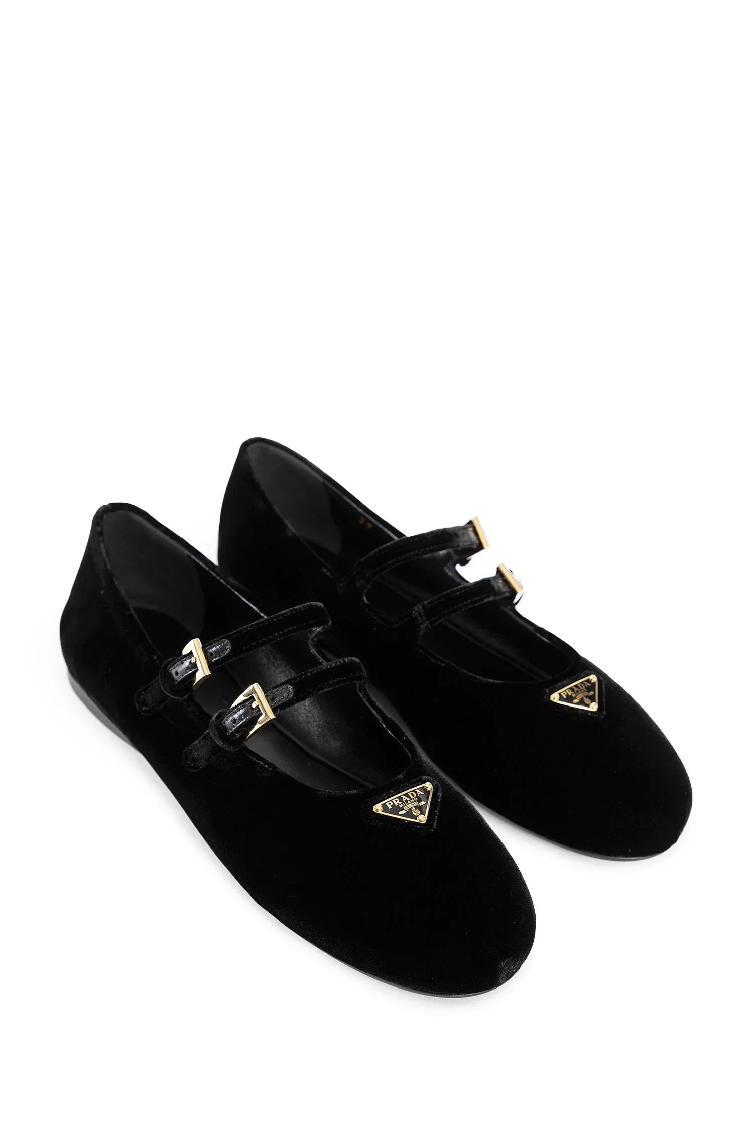PRADA WOMAN BLACK FLATS - Antonioli.eu
