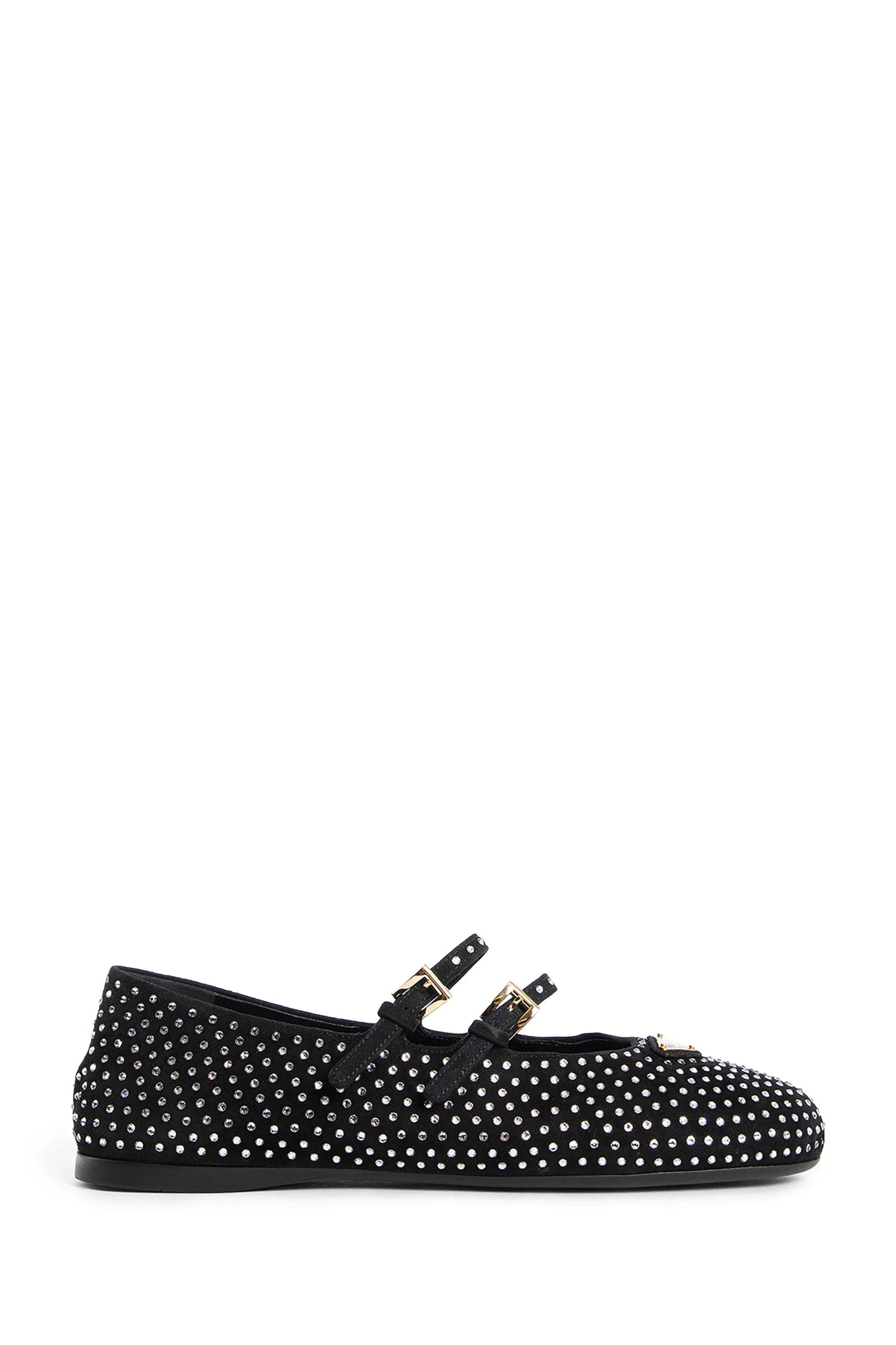 PRADA WOMAN BLACK FLATS - Antonioli.eu