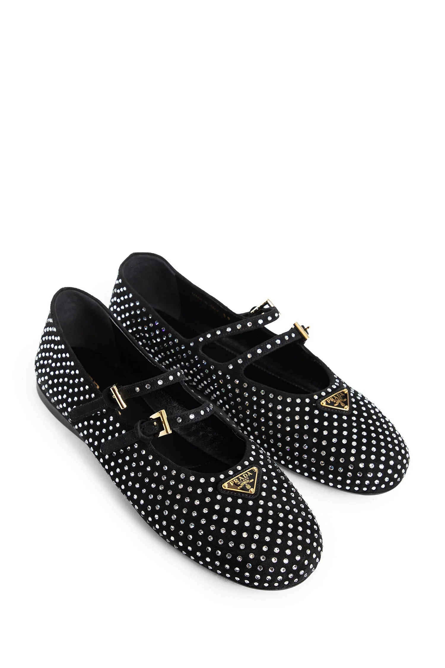 PRADA WOMAN BLACK FLATS - Antonioli.eu