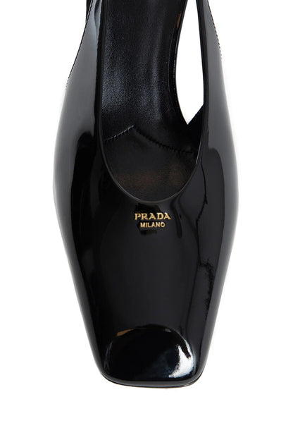 Patent leather slingback pumps - Antonioli.eu