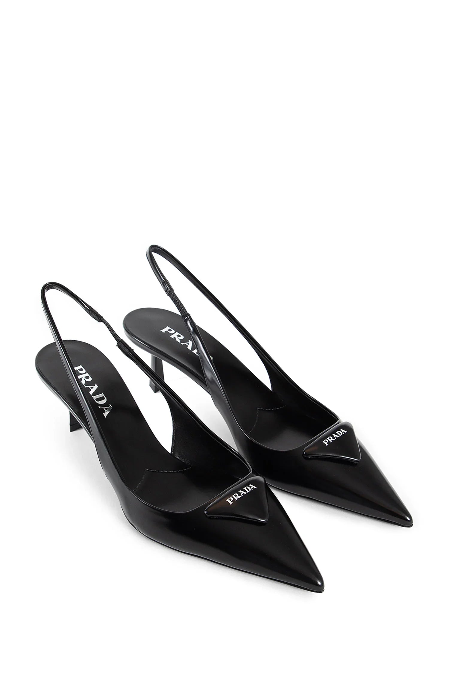 Brushed leather slingback pumps - Antonioli.eu