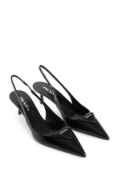 Brushed leather slingback pumps - Antonioli.eu