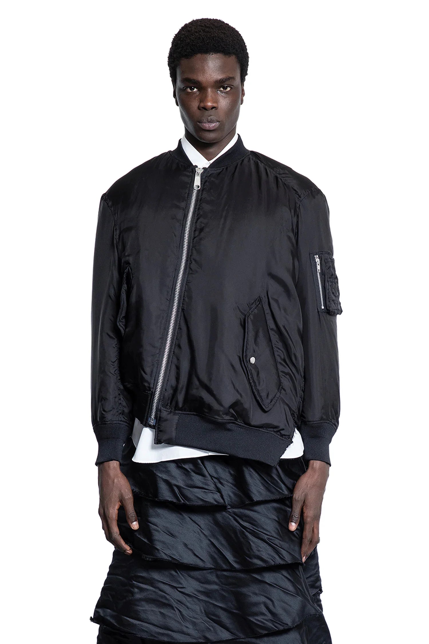 Asymmetric Nylon Bomber - Antonioli.eu