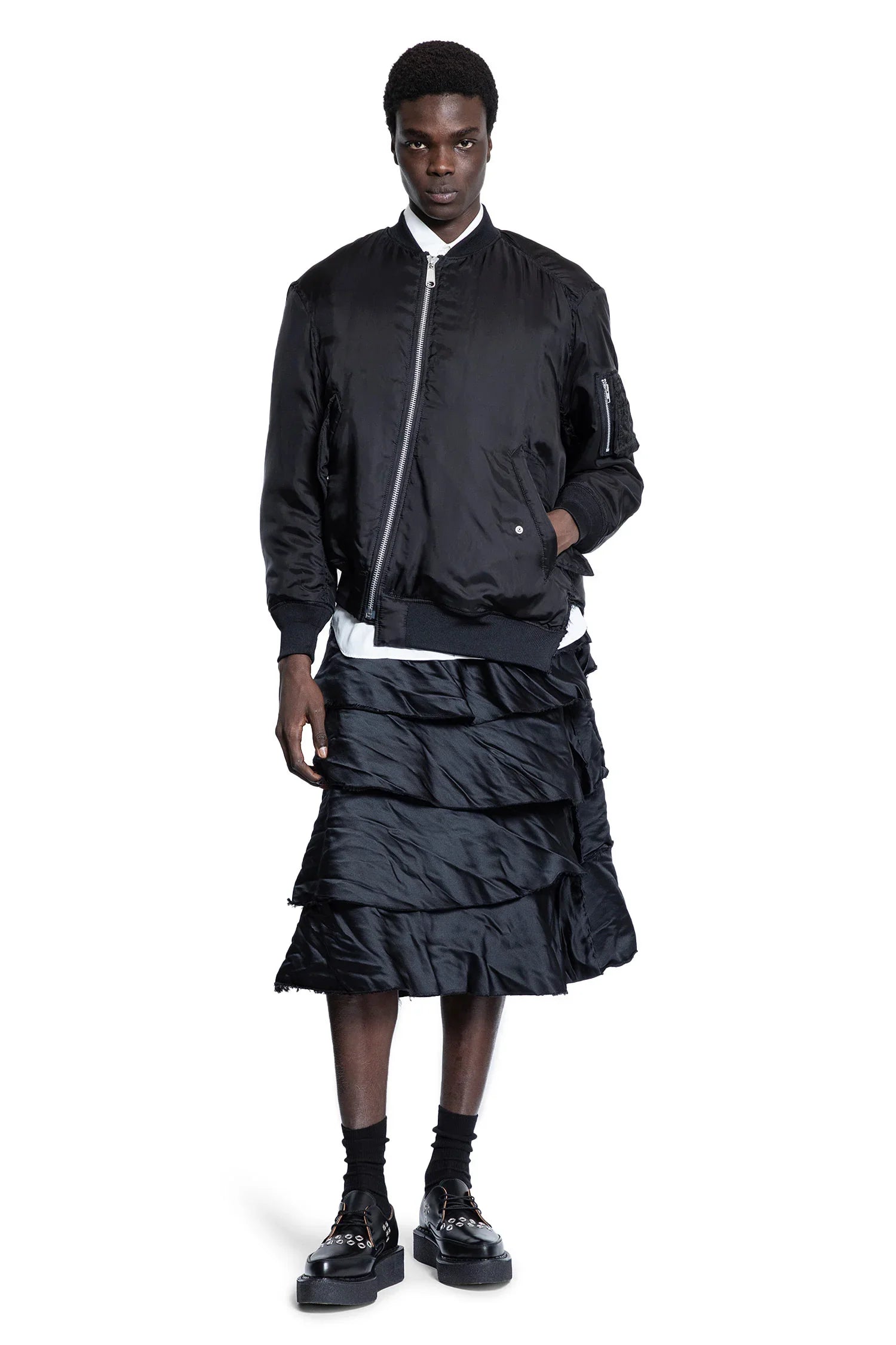 Asymmetric Nylon Bomber - Antonioli.eu
