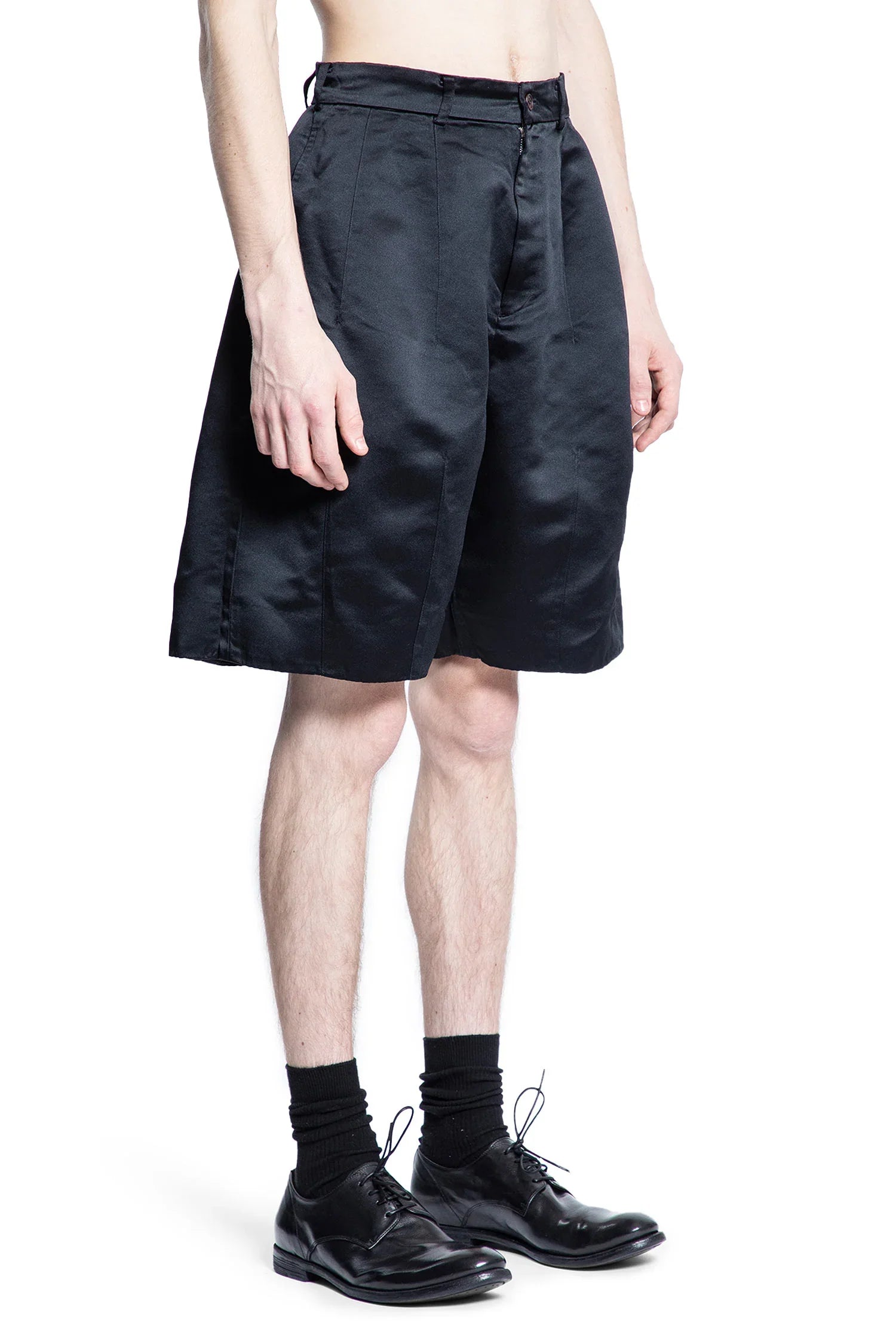 Pleated Satin Shorts - Antonioli.eu