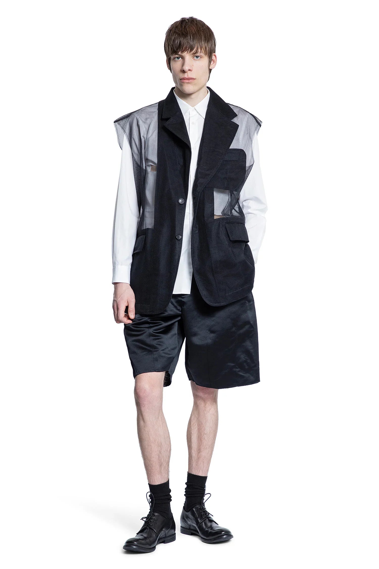 Pleated Satin Shorts - Antonioli.eu