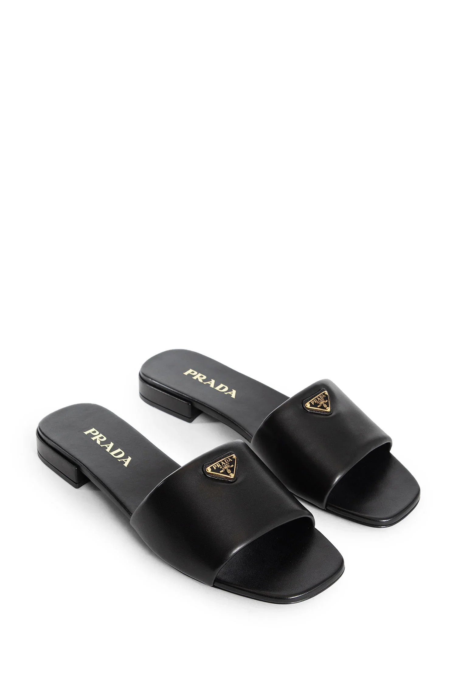 PRADA WOMAN BLACK SANDALS & SLIDES - Antonioli.eu