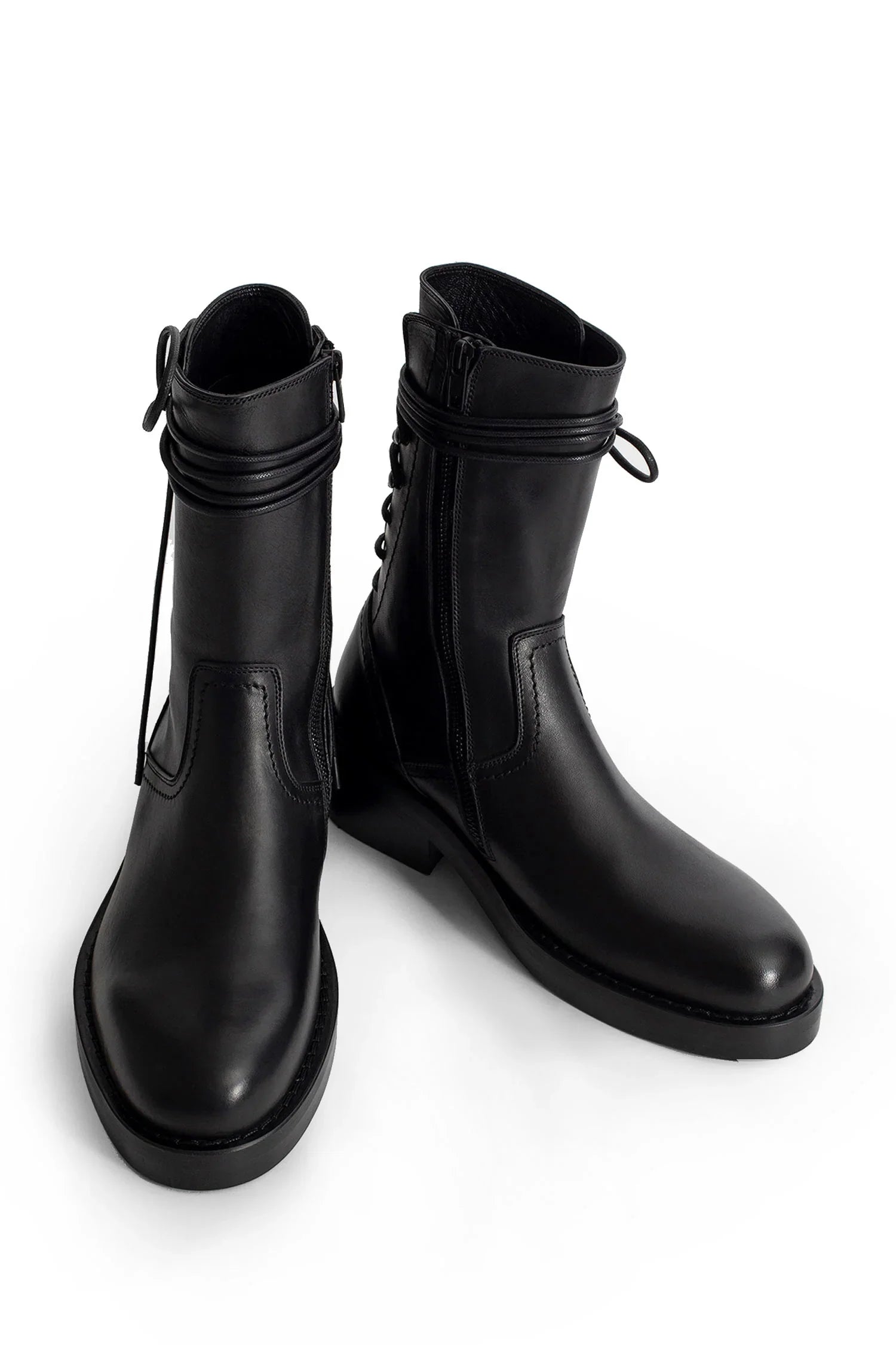 Back Laced Up Boots - Antonioli.eu