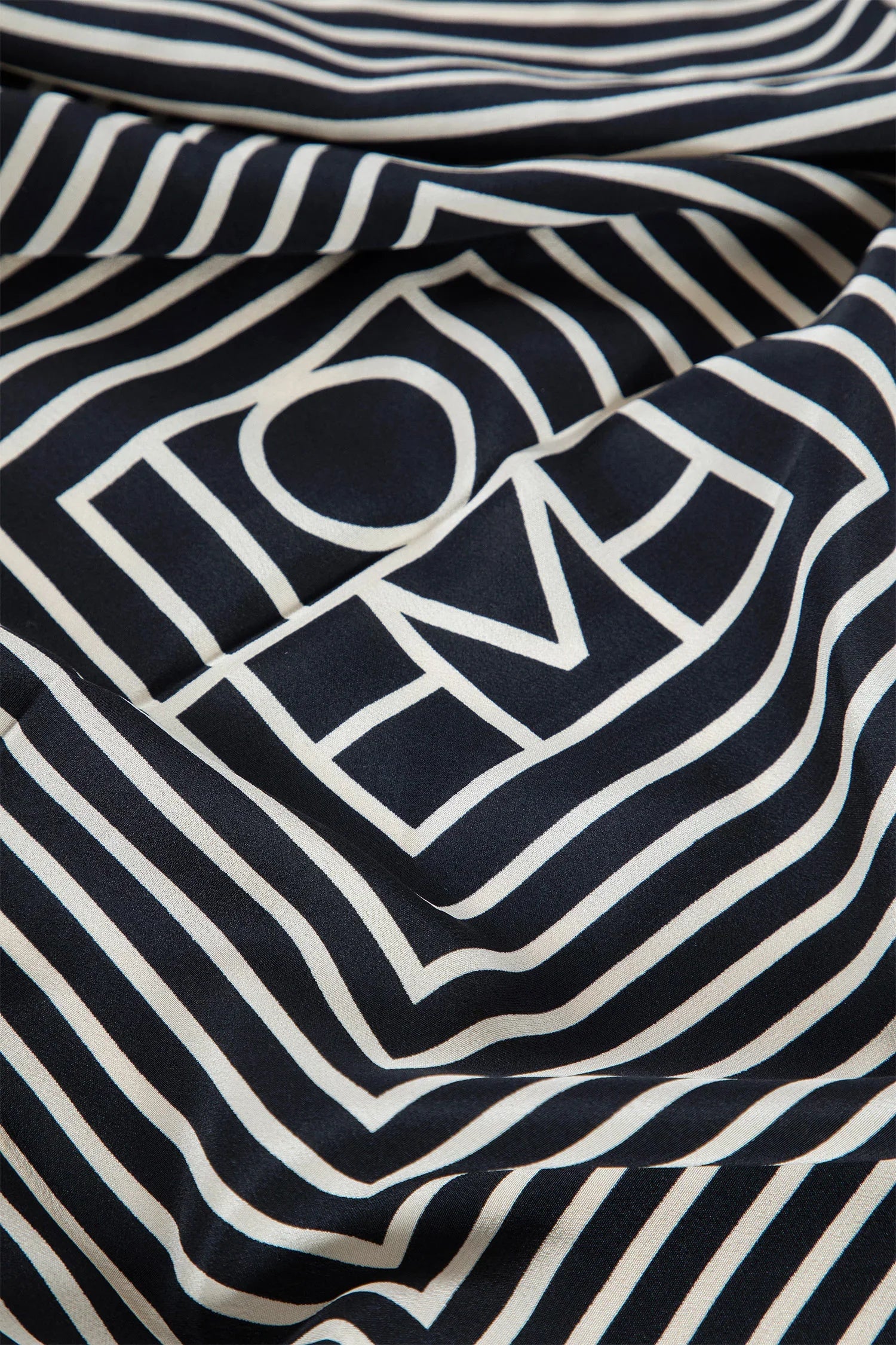 Centered Monogram Silk Scarf - Antonioli.eu