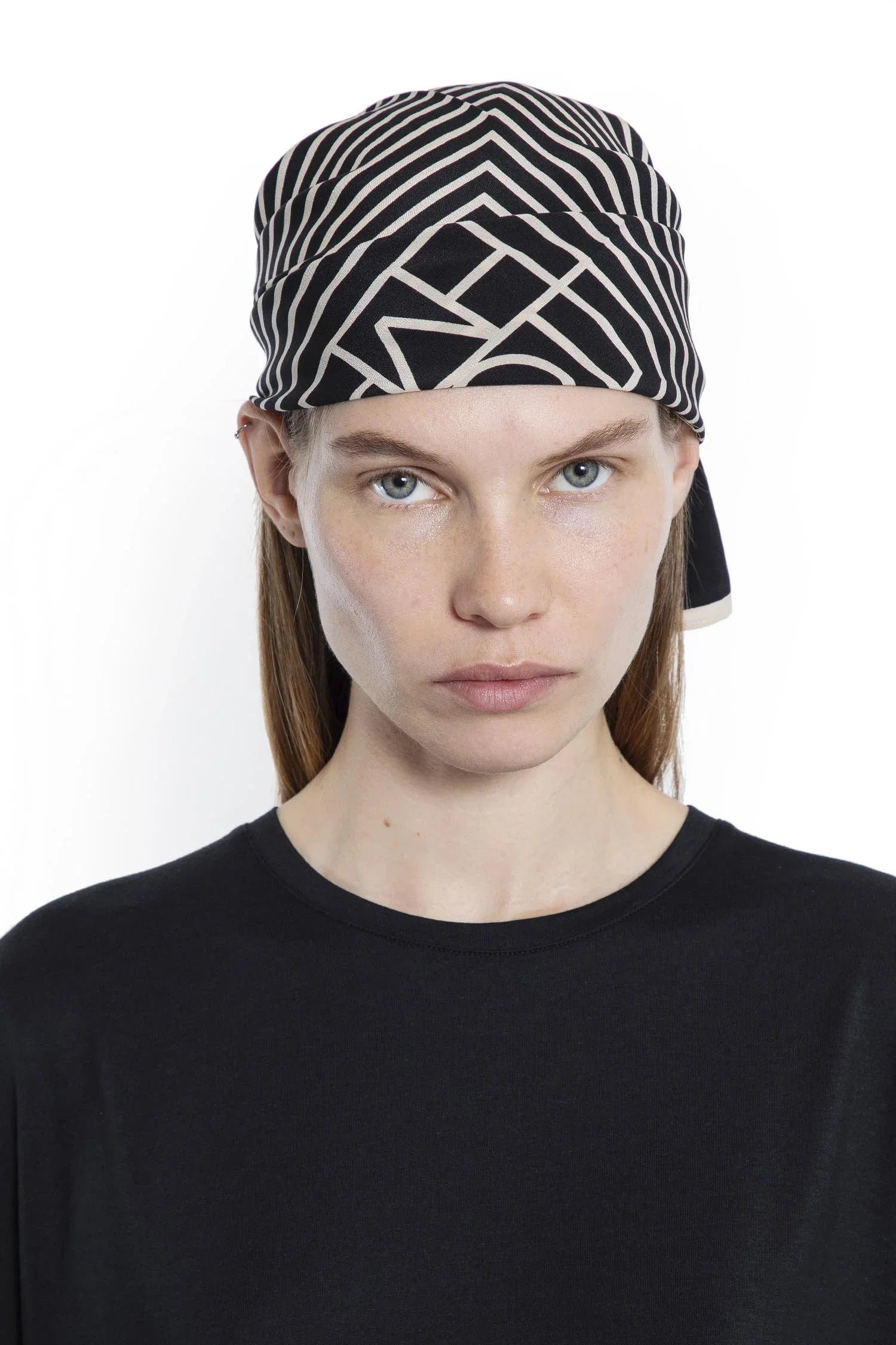 Centered Monogram Silk Scarf - Antonioli.eu
