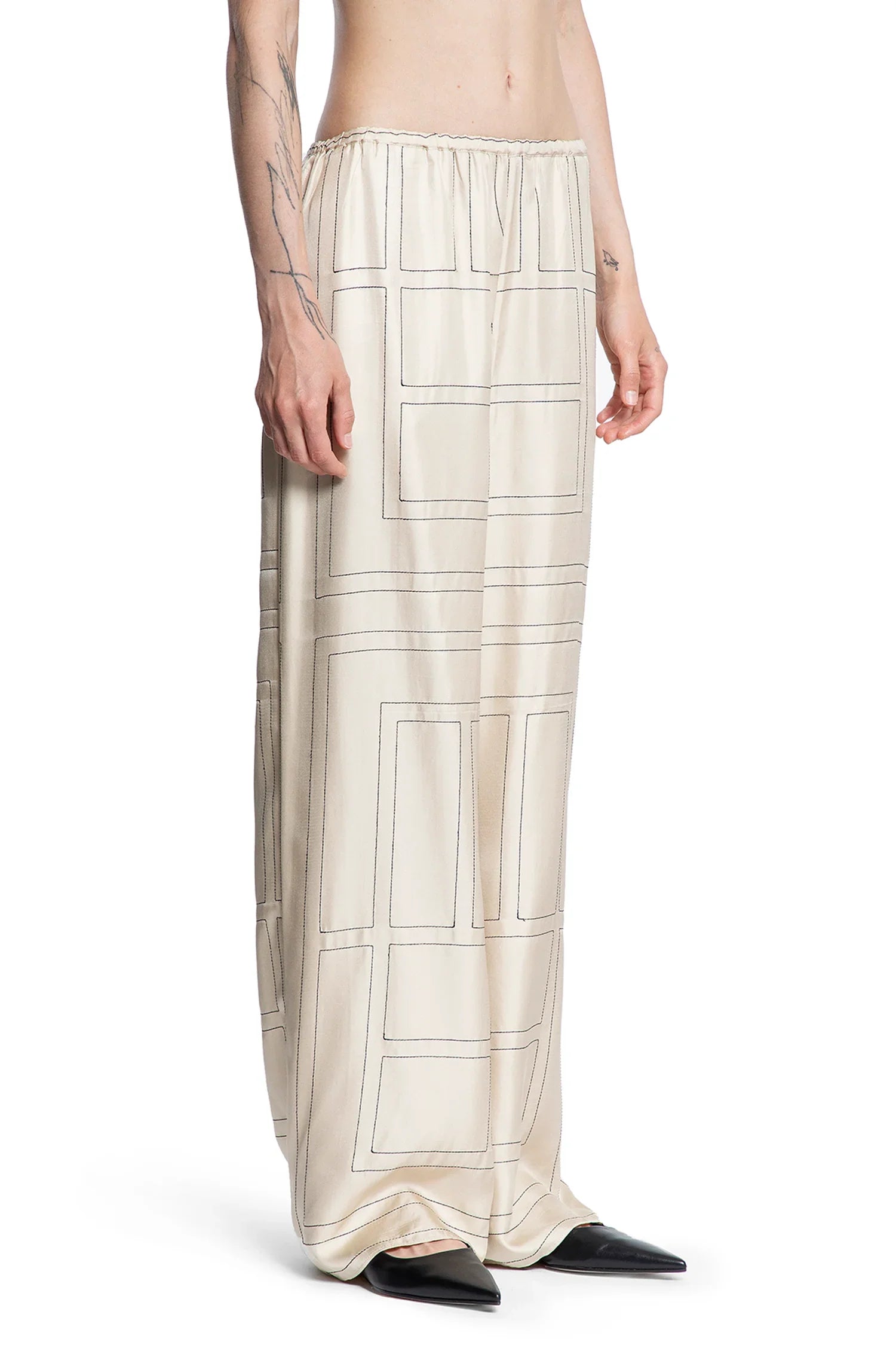 Monogram Silk PJ Bottoms - Antonioli.eu