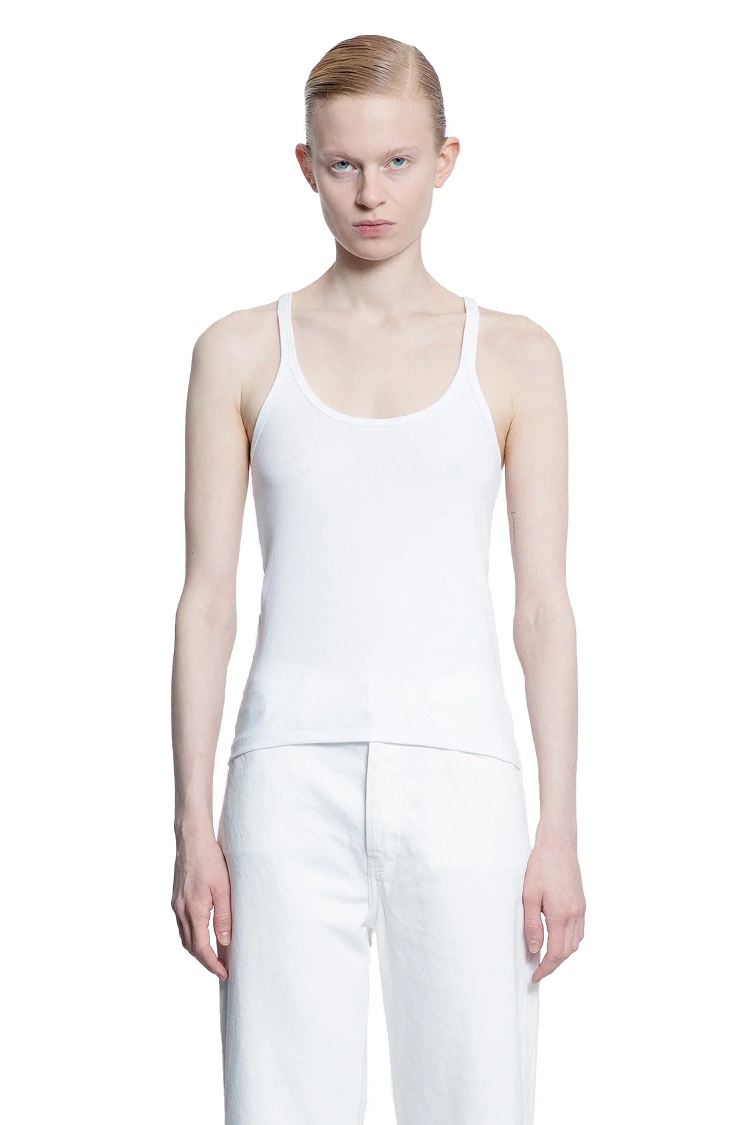 Scoop Neck Rib Tank - Antonioli.eu