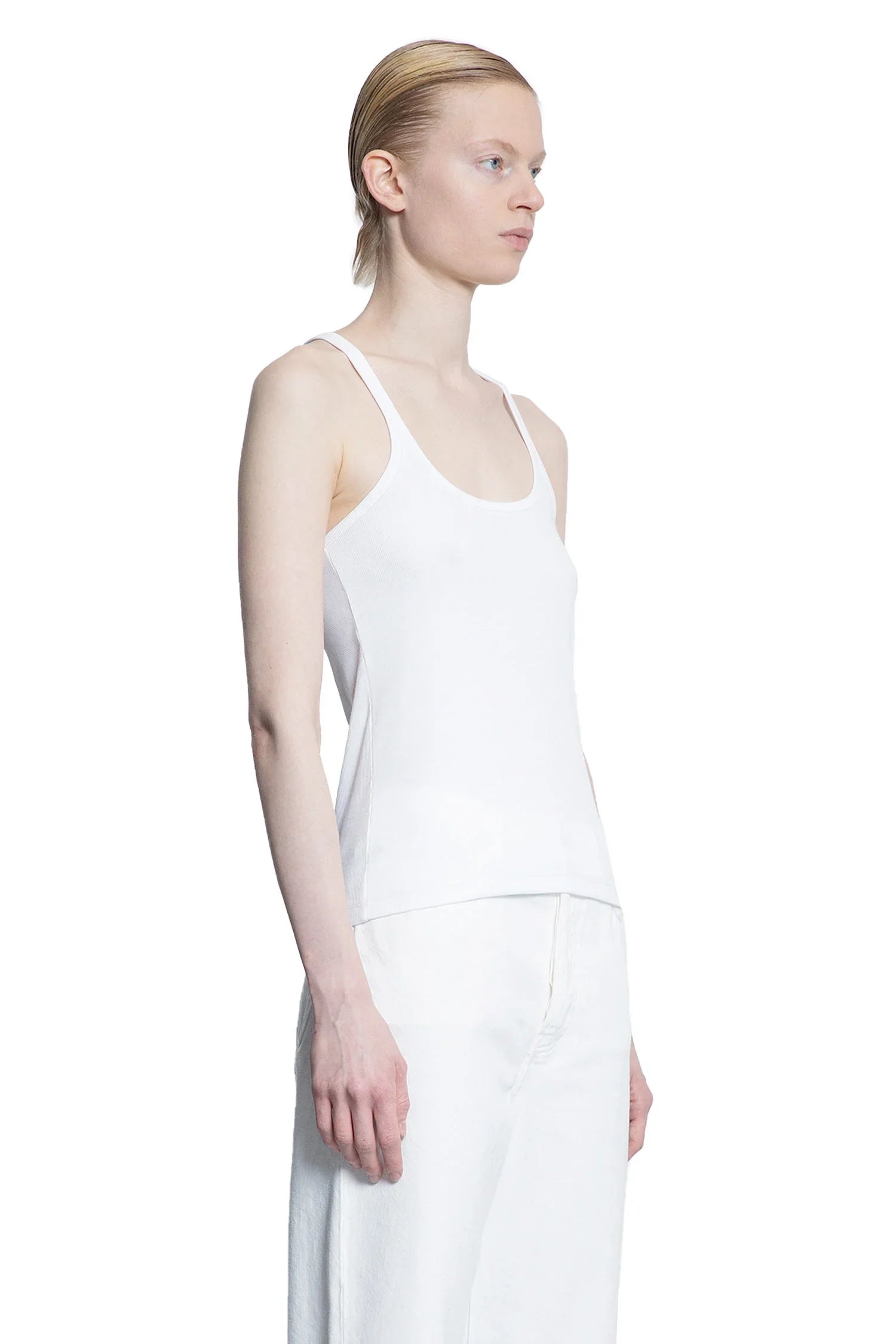 Scoop Neck Rib Tank - Antonioli.eu