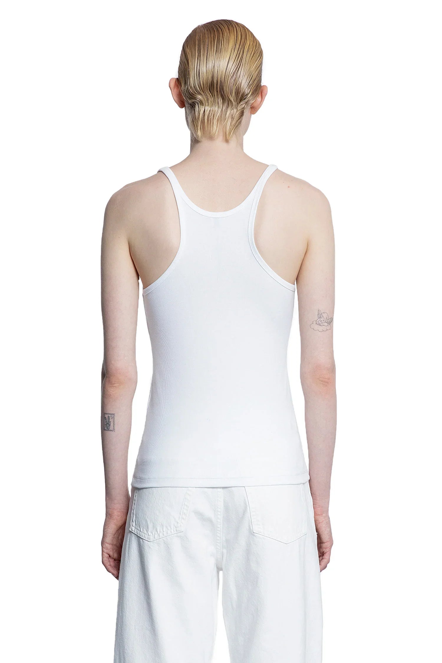 Scoop Neck Rib Tank - Antonioli.eu