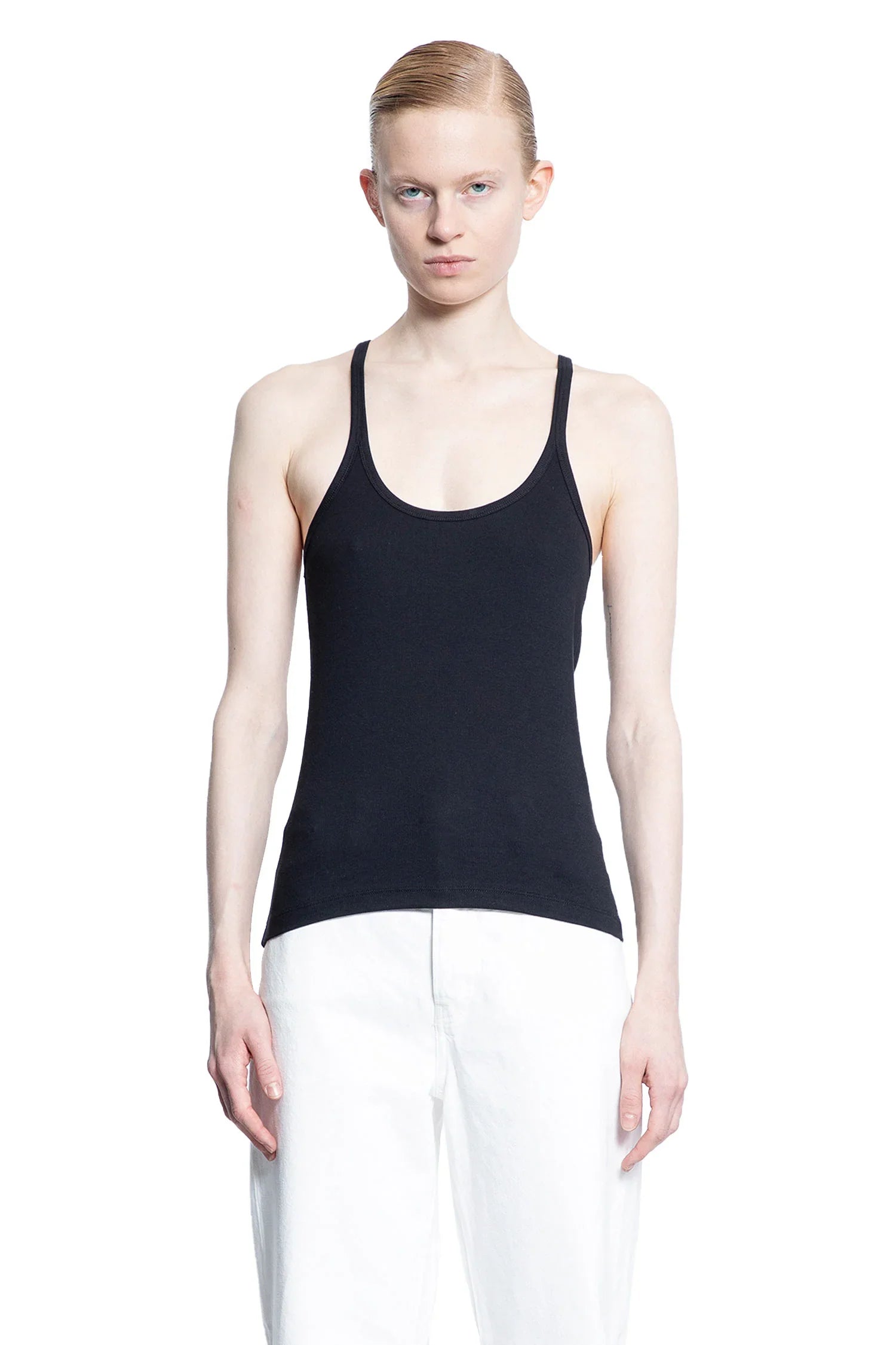 Scoop Neck Rib Tank - Antonioli.eu