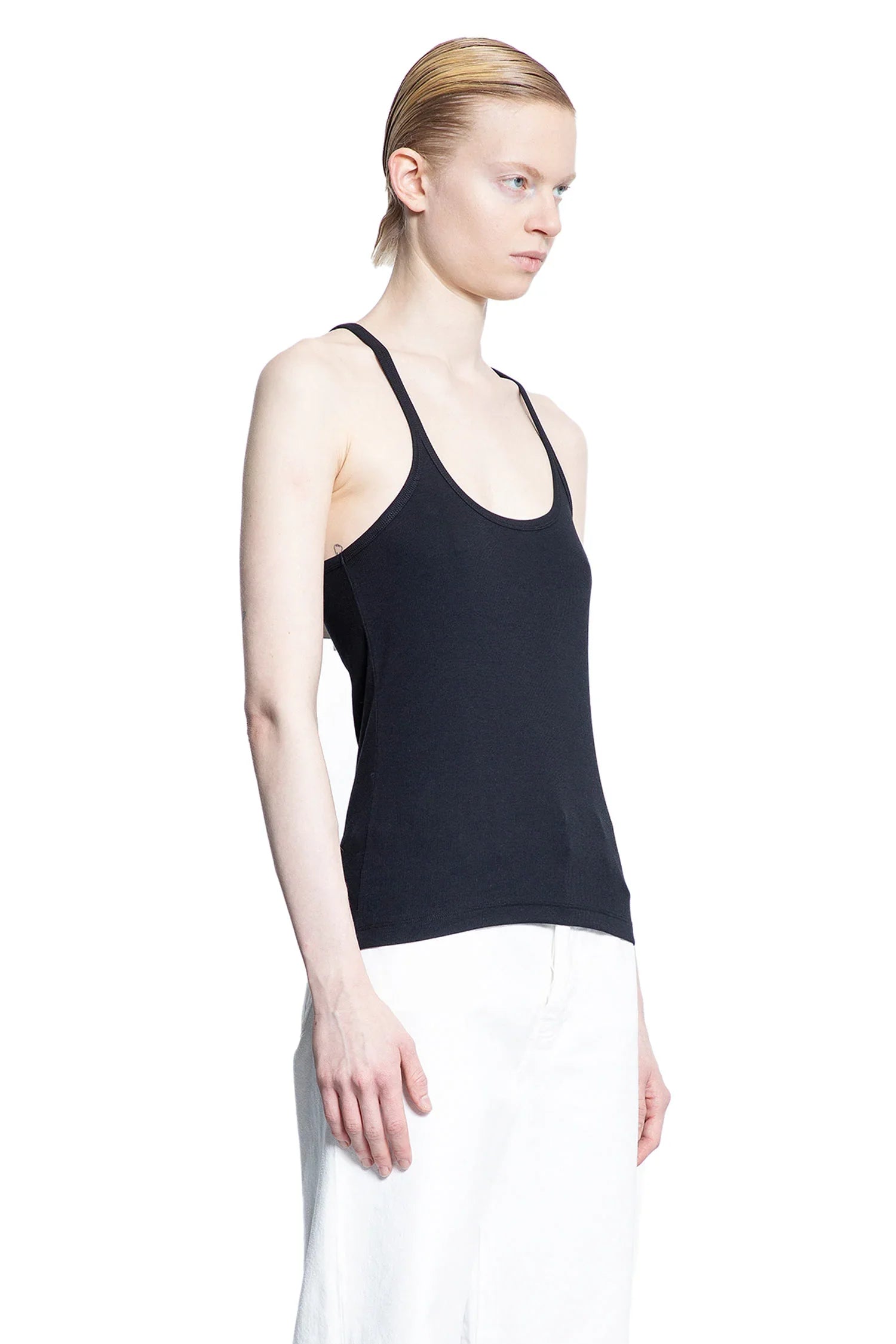 Scoop Neck Rib Tank - Antonioli.eu