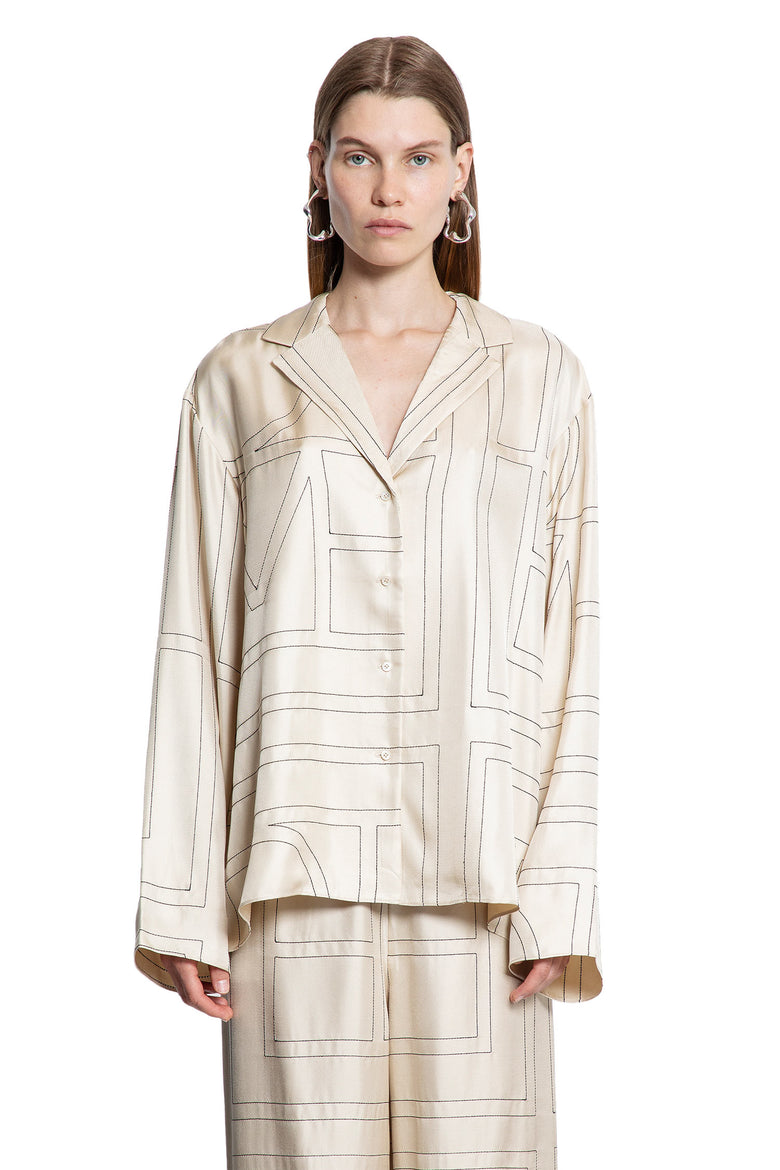 Monogram Silk PJ Top - Antonioli.eu
