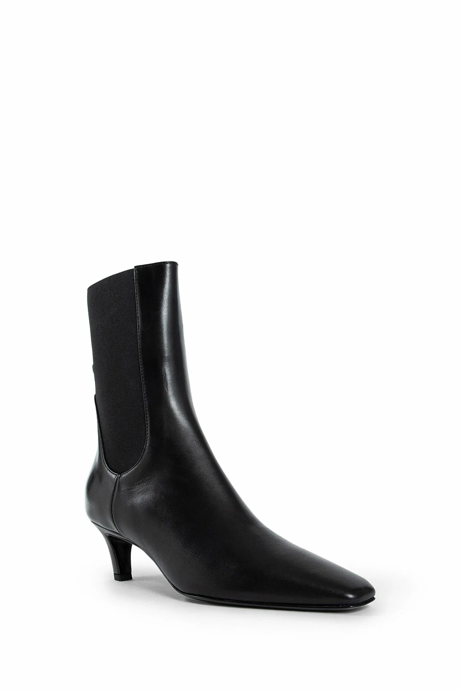 Mid Heel Leather Boots - Antonioli.eu