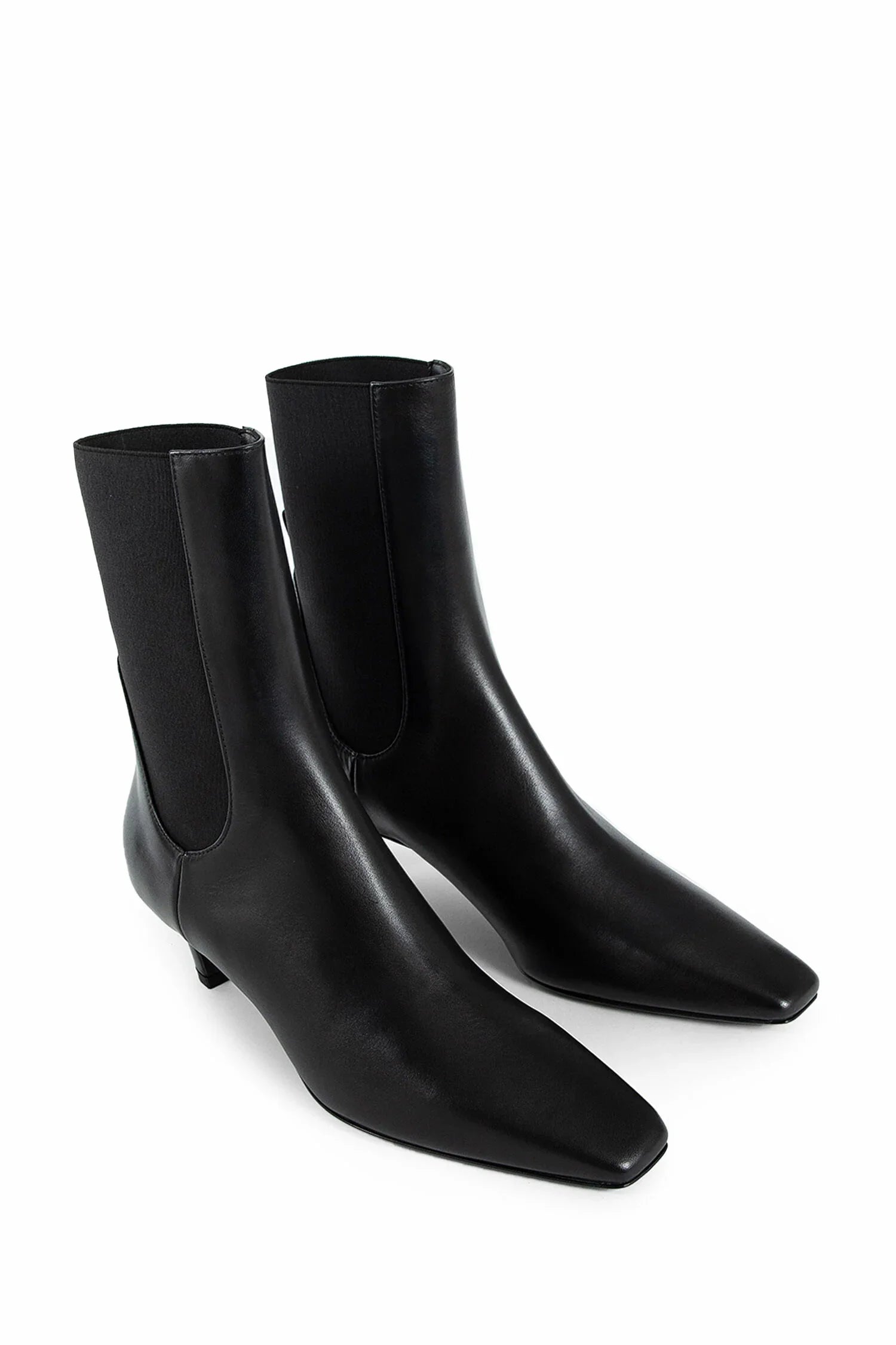 Mid Heel Leather Boots - Antonioli.eu