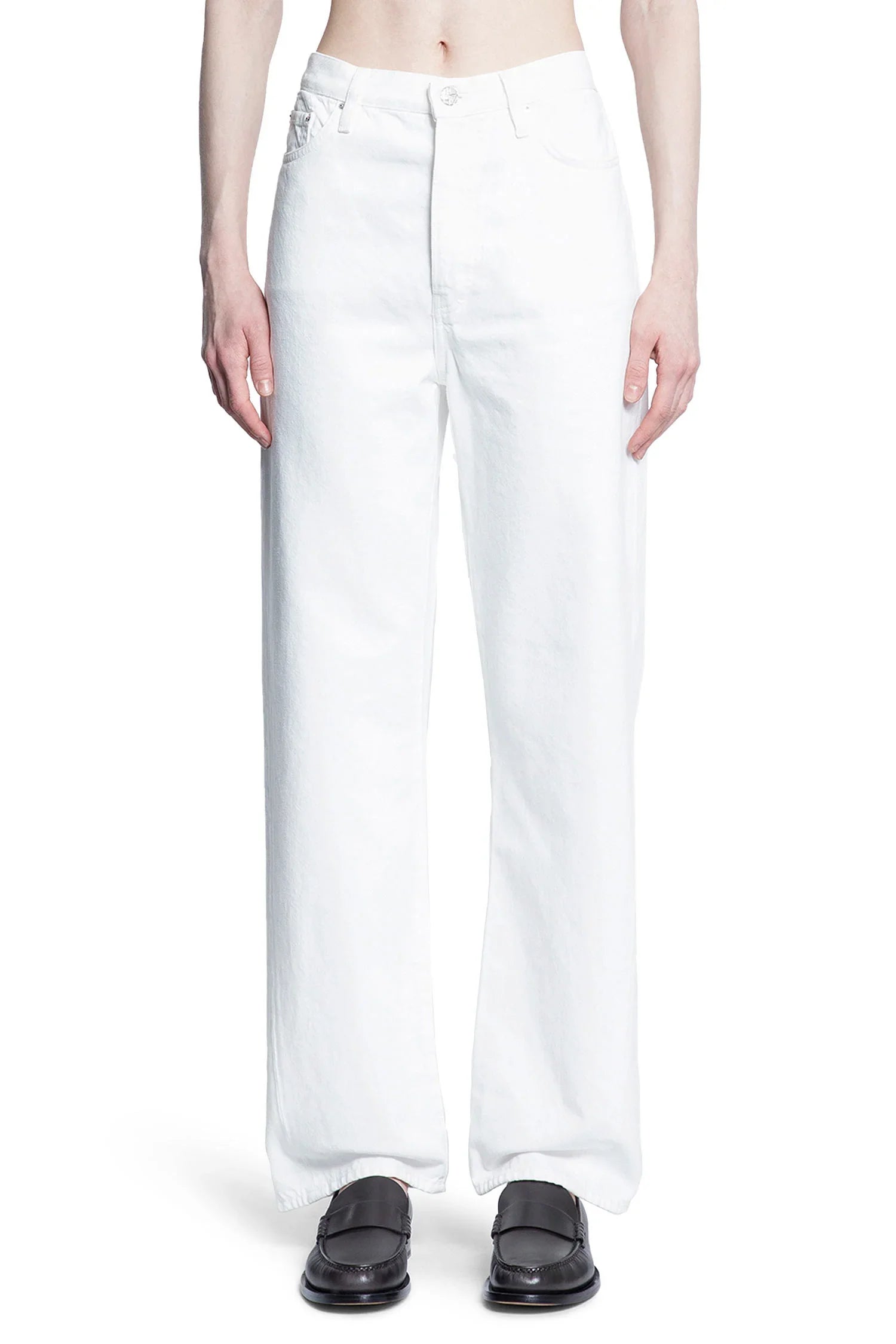 Twisted Seam Full-Length Jeans - Antonioli.eu