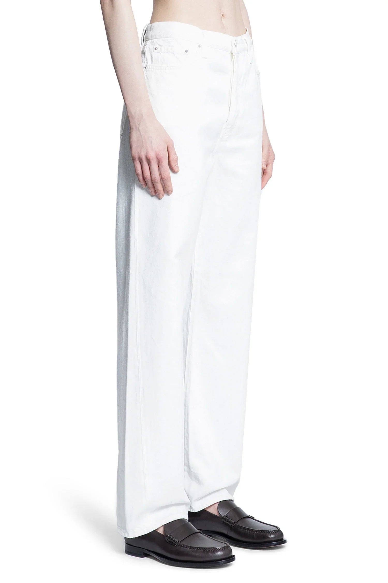 Twisted Seam Full-Length Jeans - Antonioli.eu