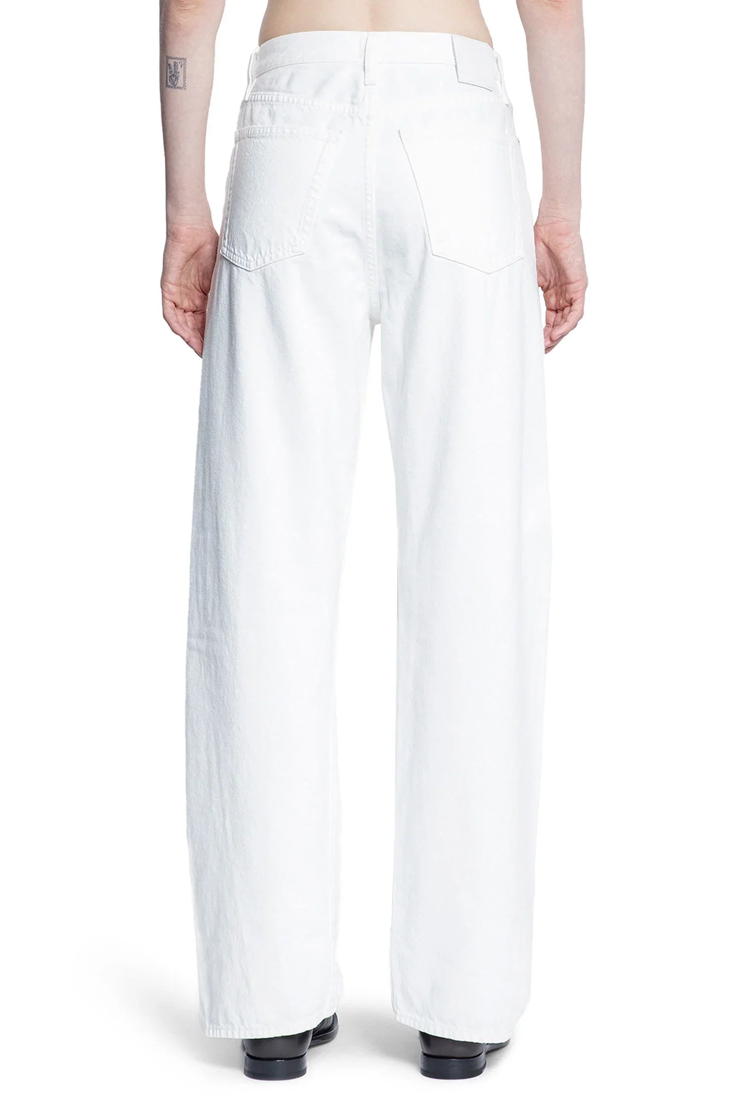 Twisted Seam Full-Length Jeans - Antonioli.eu