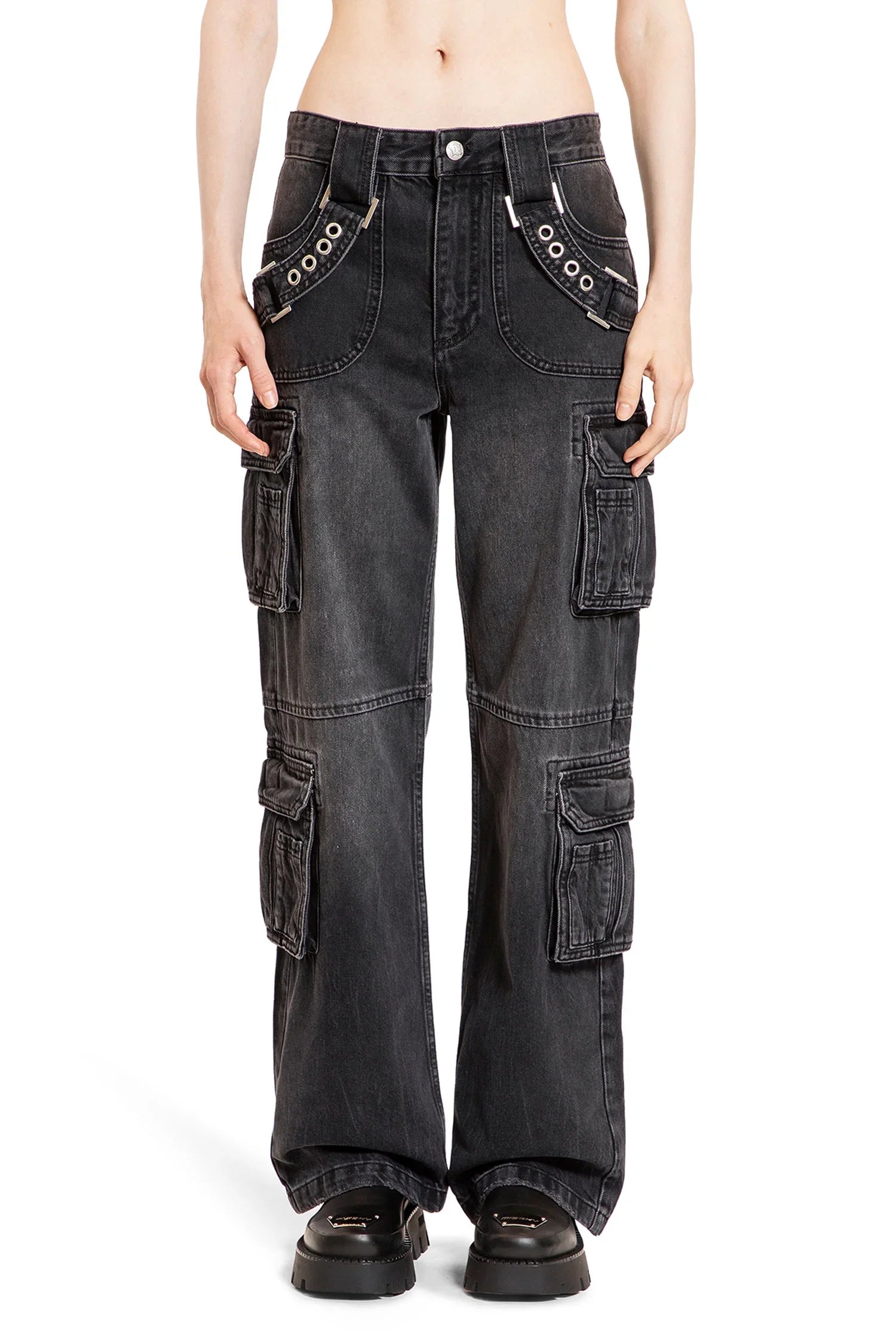 Harness Strap Cargo Trousers - Antonioli.eu
