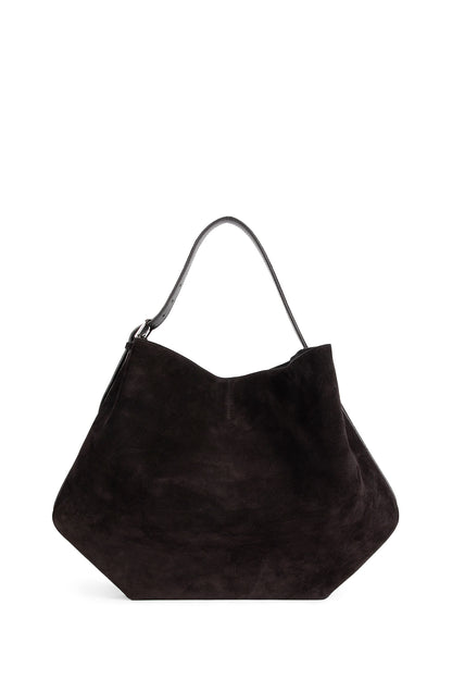 Belted Suede Tote Bag