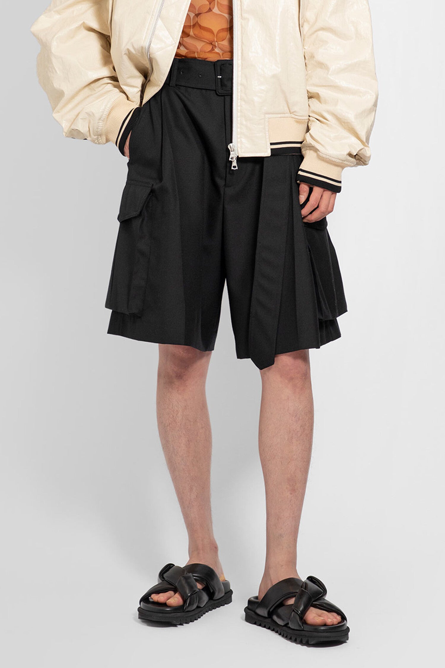 DRIES VAN NOTEN MAN BLACK SHORTS