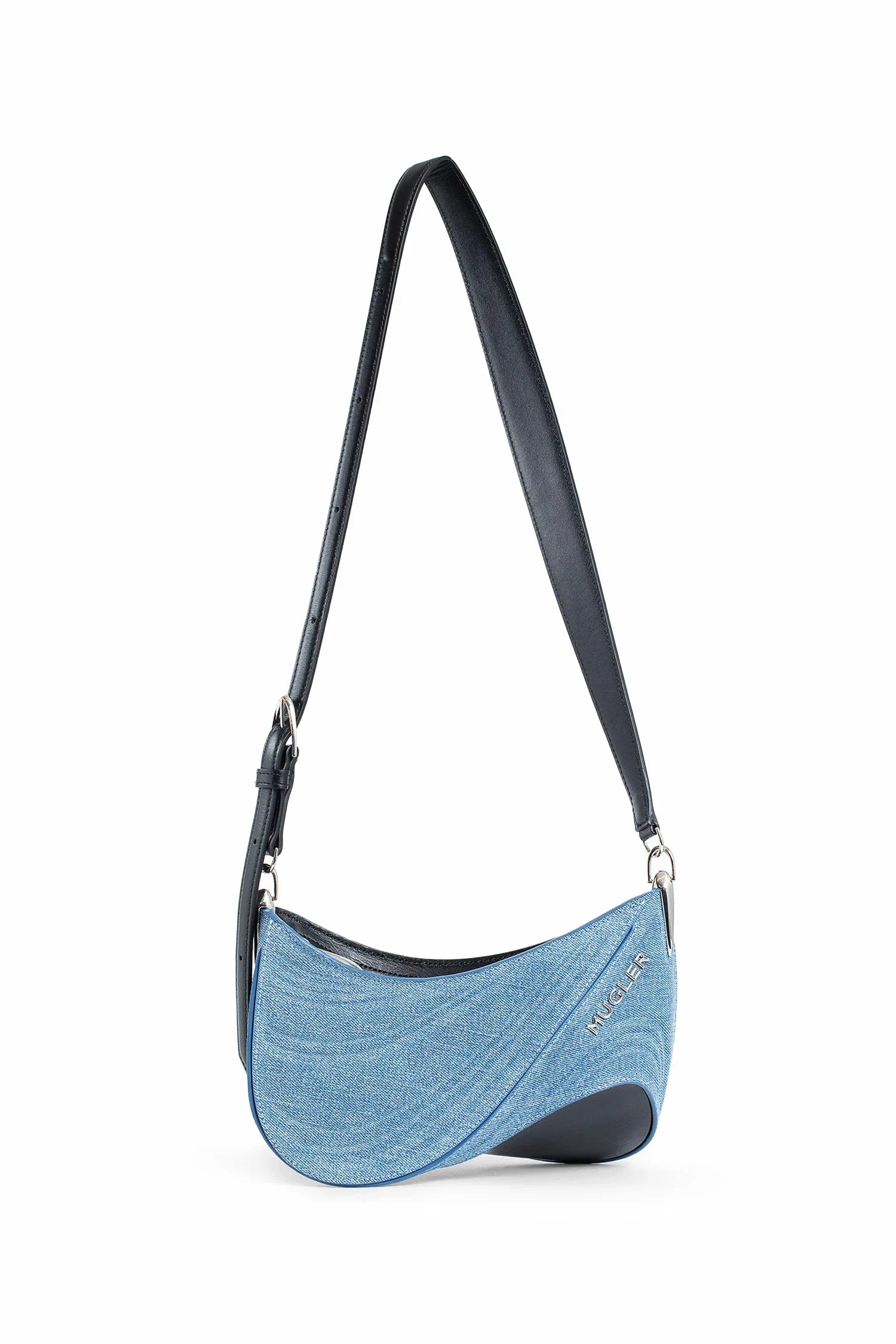 MUGLER WOMAN BLUE CROSSBODY BAGS - Antonioli.eu