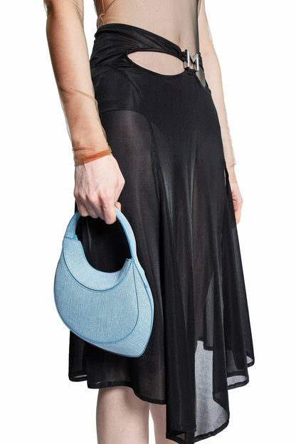 MUGLER WOMAN BLUE SHOULDER BAGS - Antonioli.eu