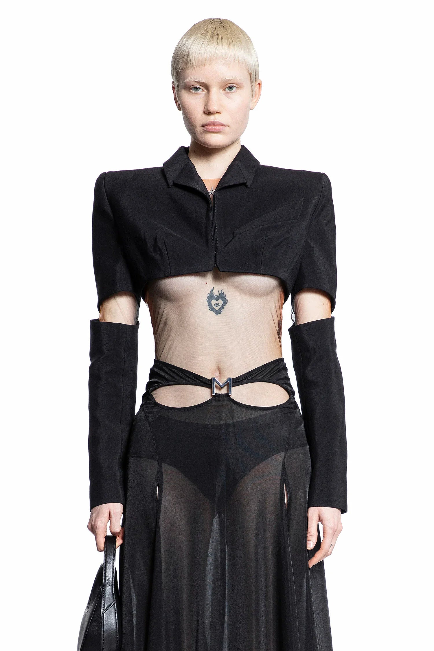 MUGLER WOMAN BLACK BLAZERS - Antonioli.eu