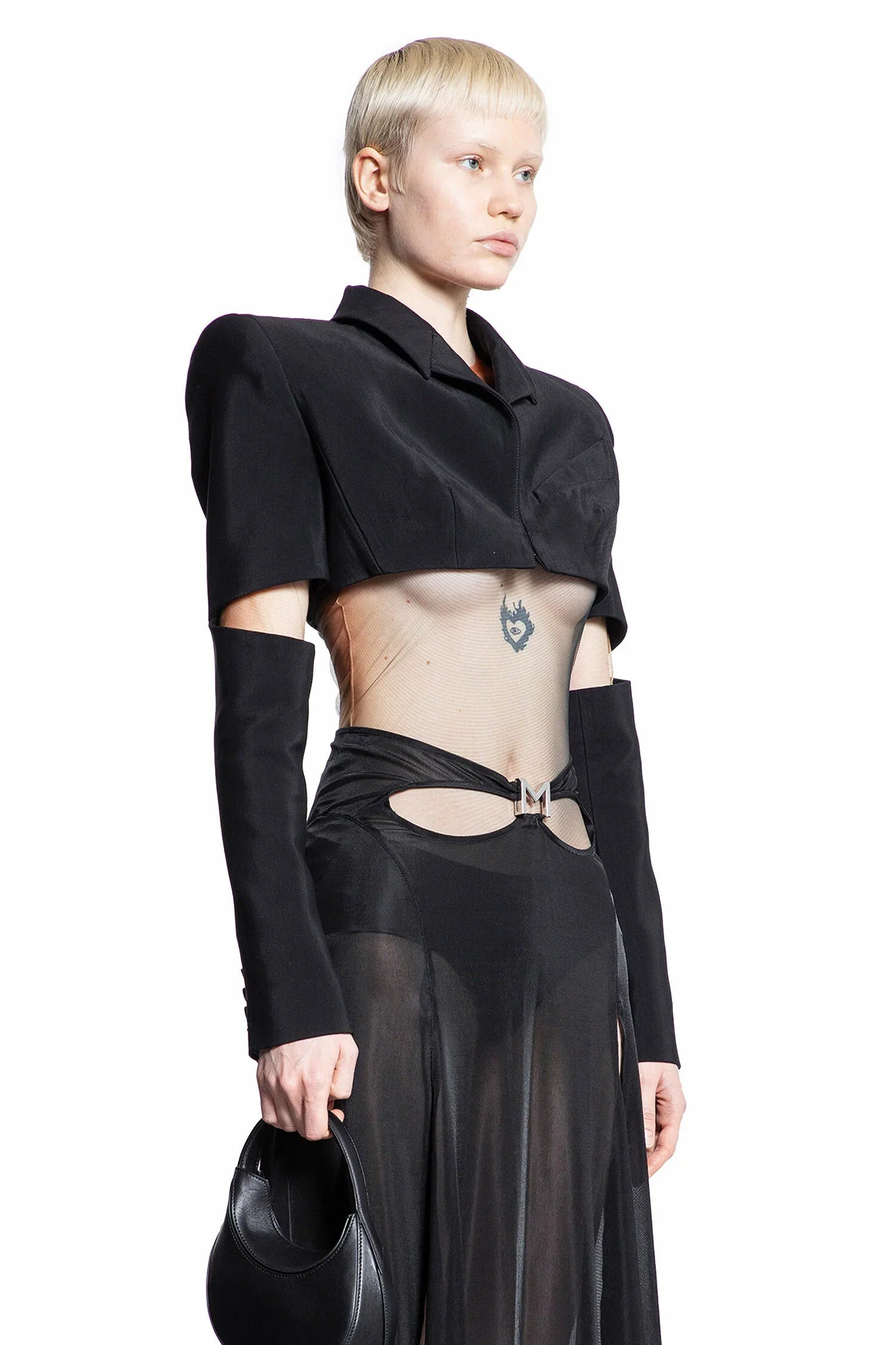 MUGLER WOMAN BLACK BLAZERS - Antonioli.eu