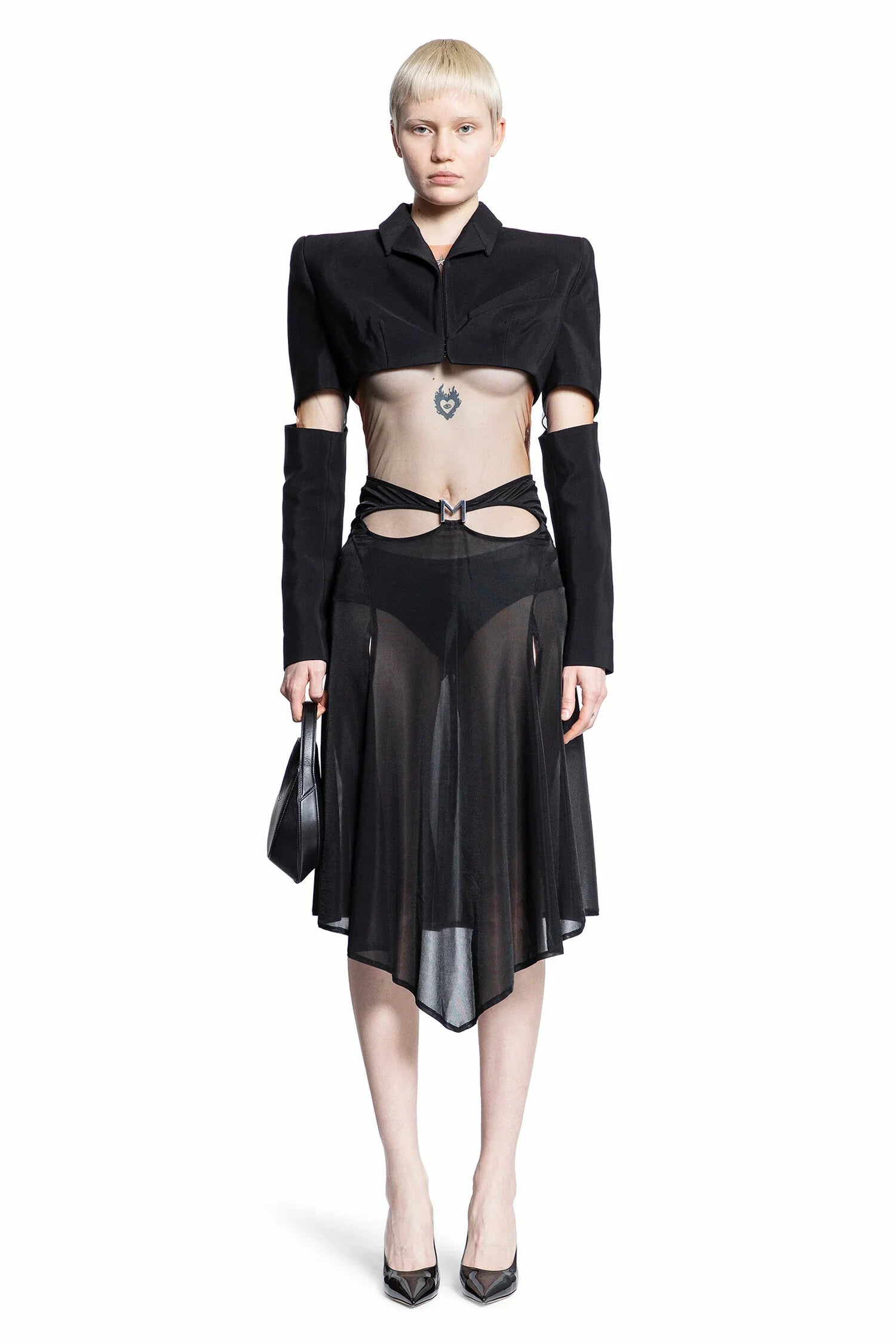 MUGLER WOMAN BLACK BLAZERS - Antonioli.eu
