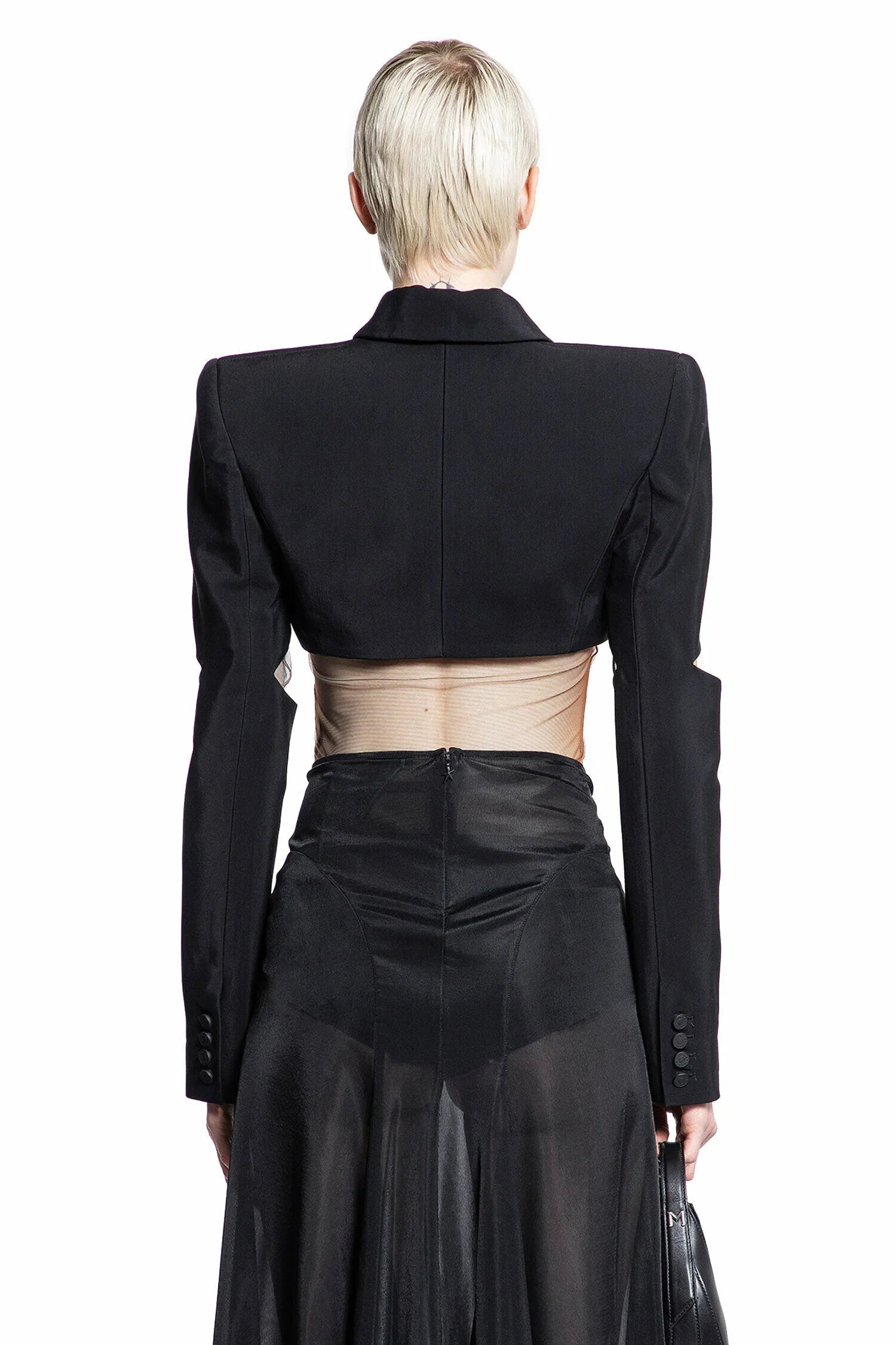 MUGLER WOMAN BLACK BLAZERS - Antonioli.eu