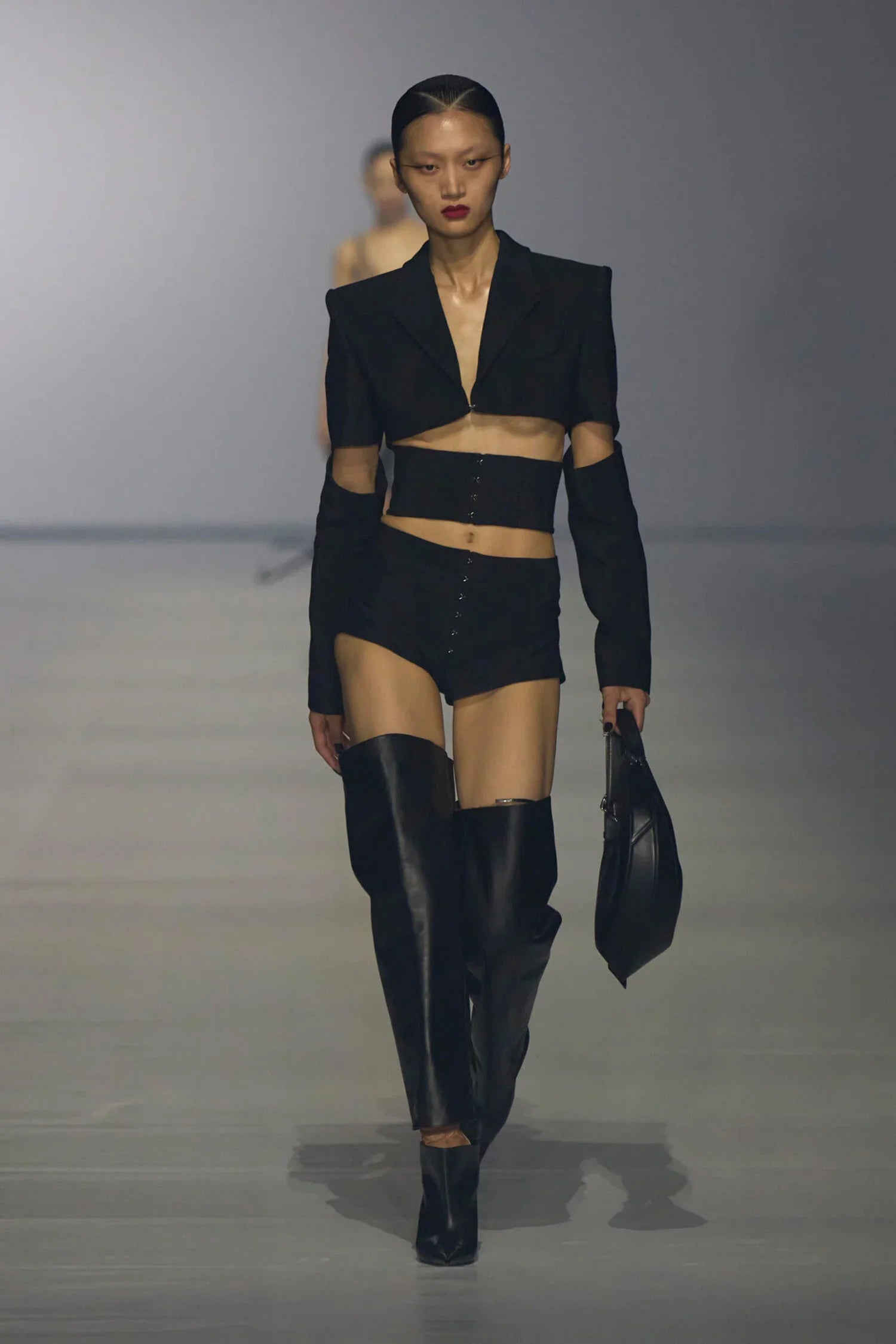 MUGLER WOMAN BLACK BLAZERS - Antonioli.eu