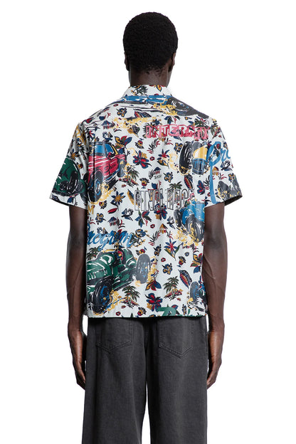 Car Race/Tropical Print T-Shirt - Antonioli.eu