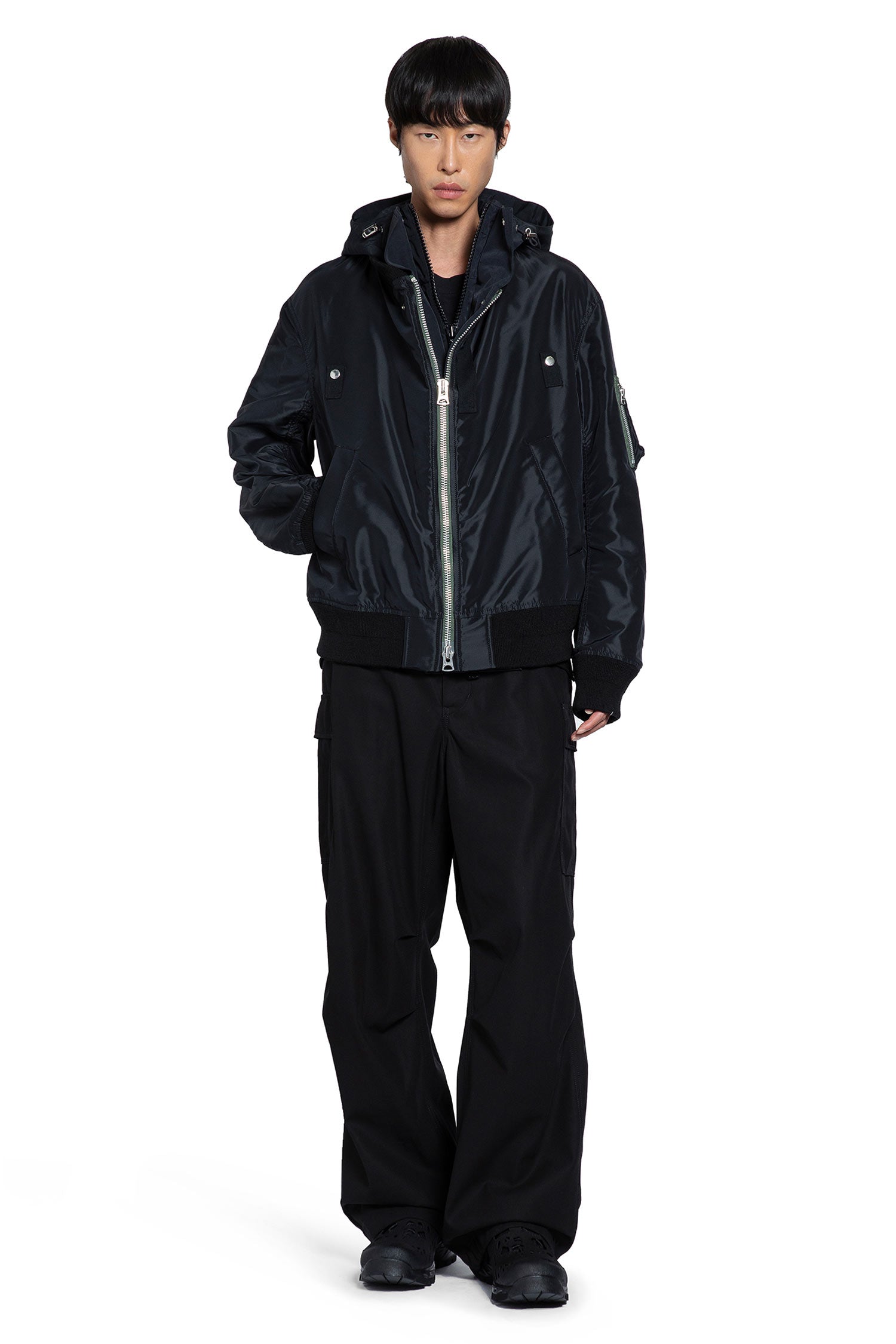 Nylon Twill x Grosgrain Blouson - Antonioli.eu