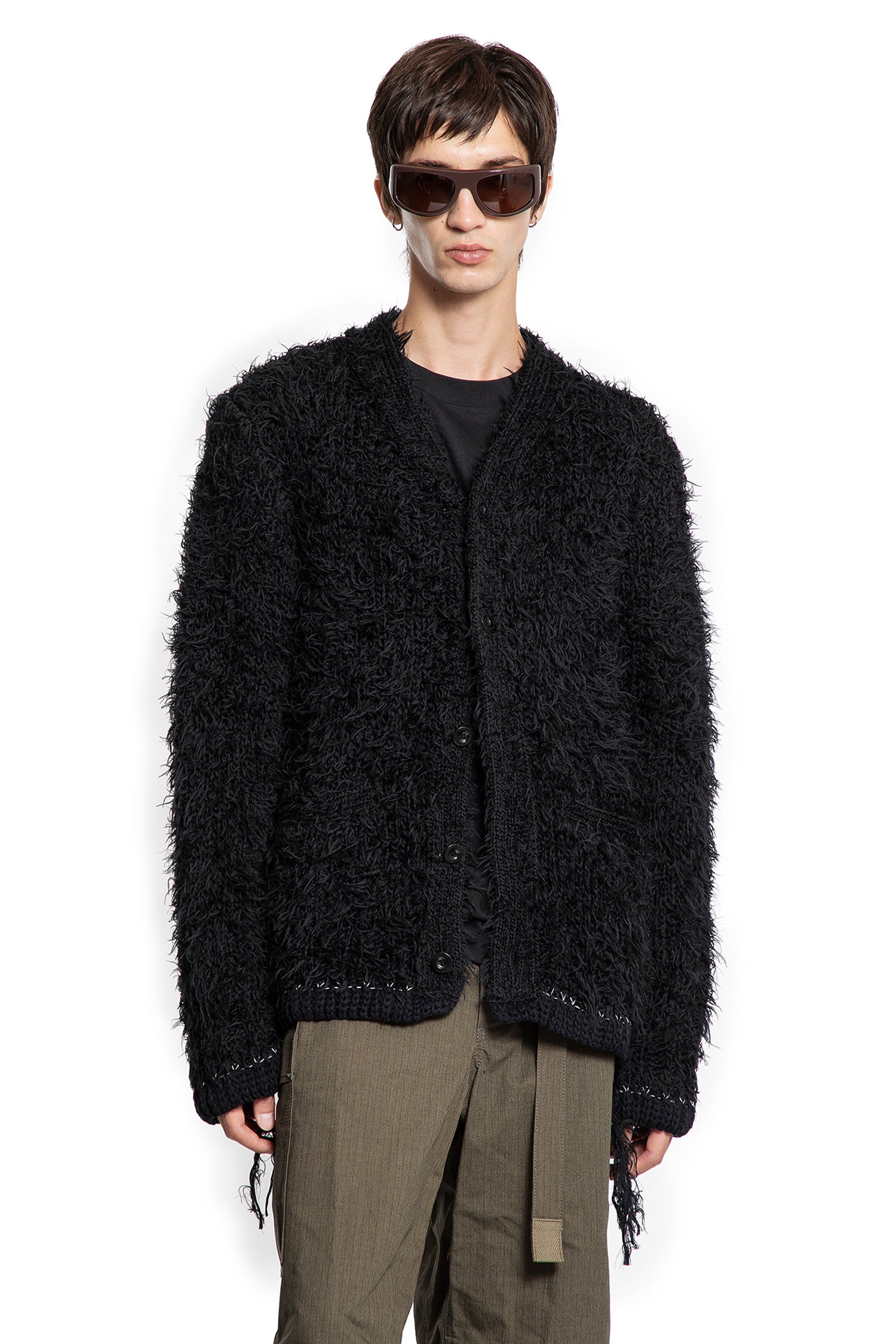 Furry Knit Cardigan - Antonioli.eu