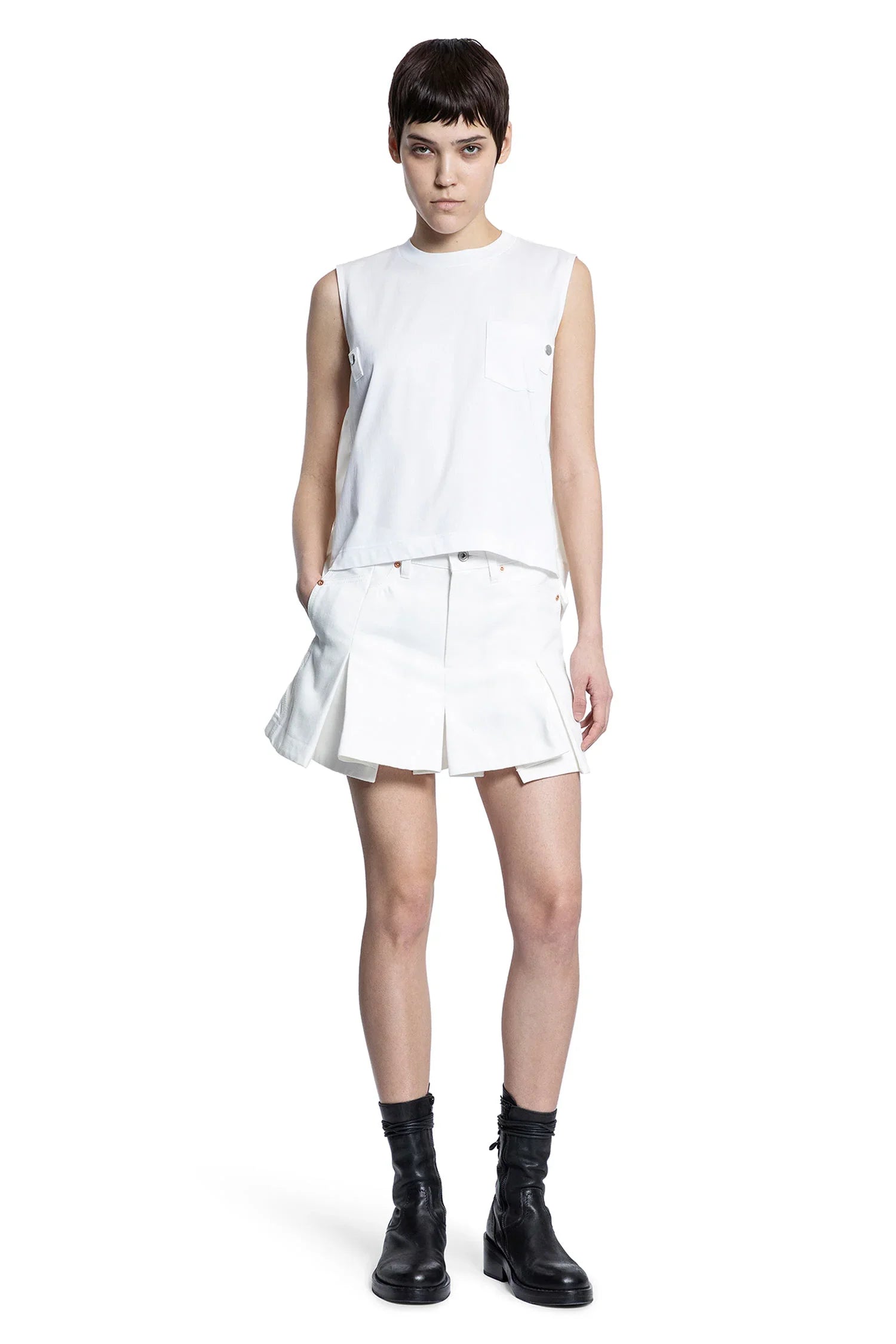 Denim Mix Shorts - Antonioli.eu