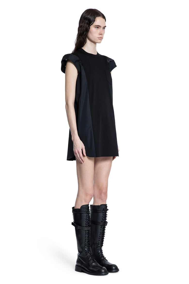 Poplin x Cotton Jersey Dress - Antonioli.eu