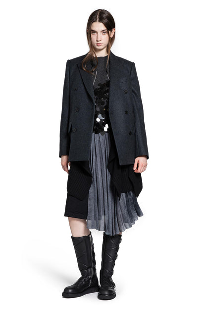 Wool Melton x Wool Knit Blazer