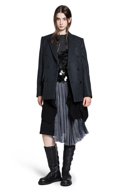 Sequin Embroidery x Wool Knit Pullover